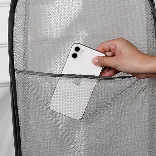 2 Laundry Baskets, Pop-Up Laundry Baskets, Foldable Mesh Laundry Baskets (Each With 2 Reinforced Handles, Blue #TOP3