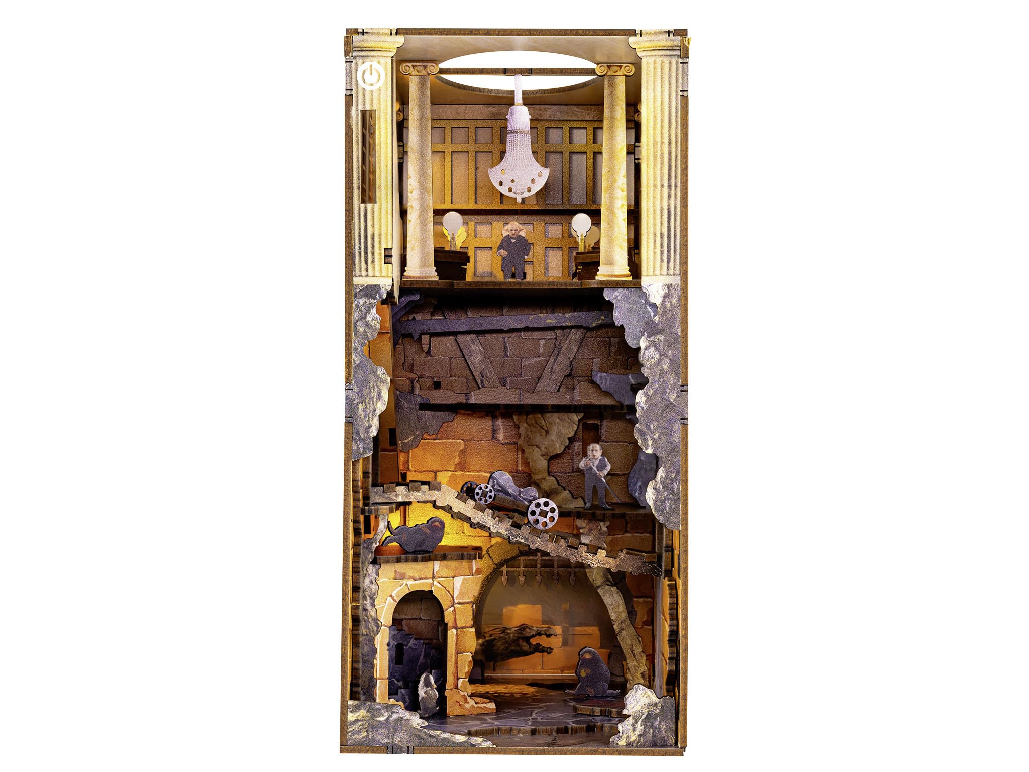 Revell Tiny Adventures, Banco Gringotts Harry Potter, mágico Mundo en Miniatura del Banco Gringott, sujetalibros Hecho a Mano, coleccionistas y Fans de Harry Potter
