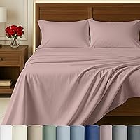 Vista 18 de California Design Den Sábanas de Algodón Egipcio 100%, Juego de Sábanas de Lujo Auténtico Certificado Tamaño Full con Bolsillo Profundo, Satén Suave