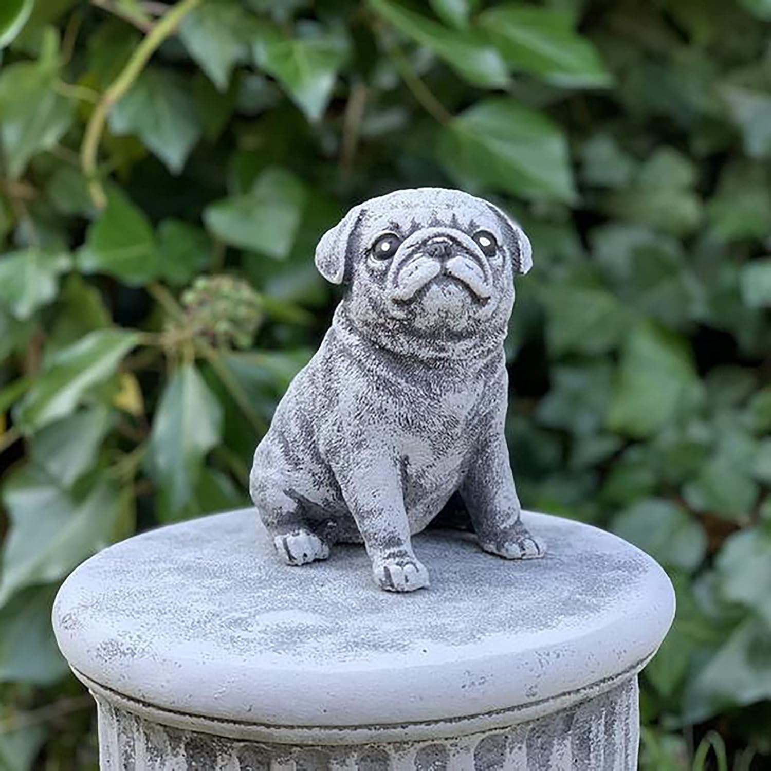 Garden Decor Pug Statue, Garden Decor Resin Crafts Dog