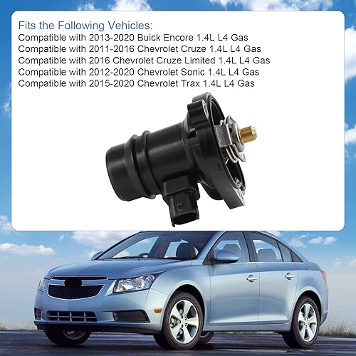 Miniatura 3 de Reemplazo del conjunto de carcasa del termostato del refrigerante del motor para Buick Encore 2013-2017, Chevrolet Cruze 2011-2015, Chevrolet Cruze