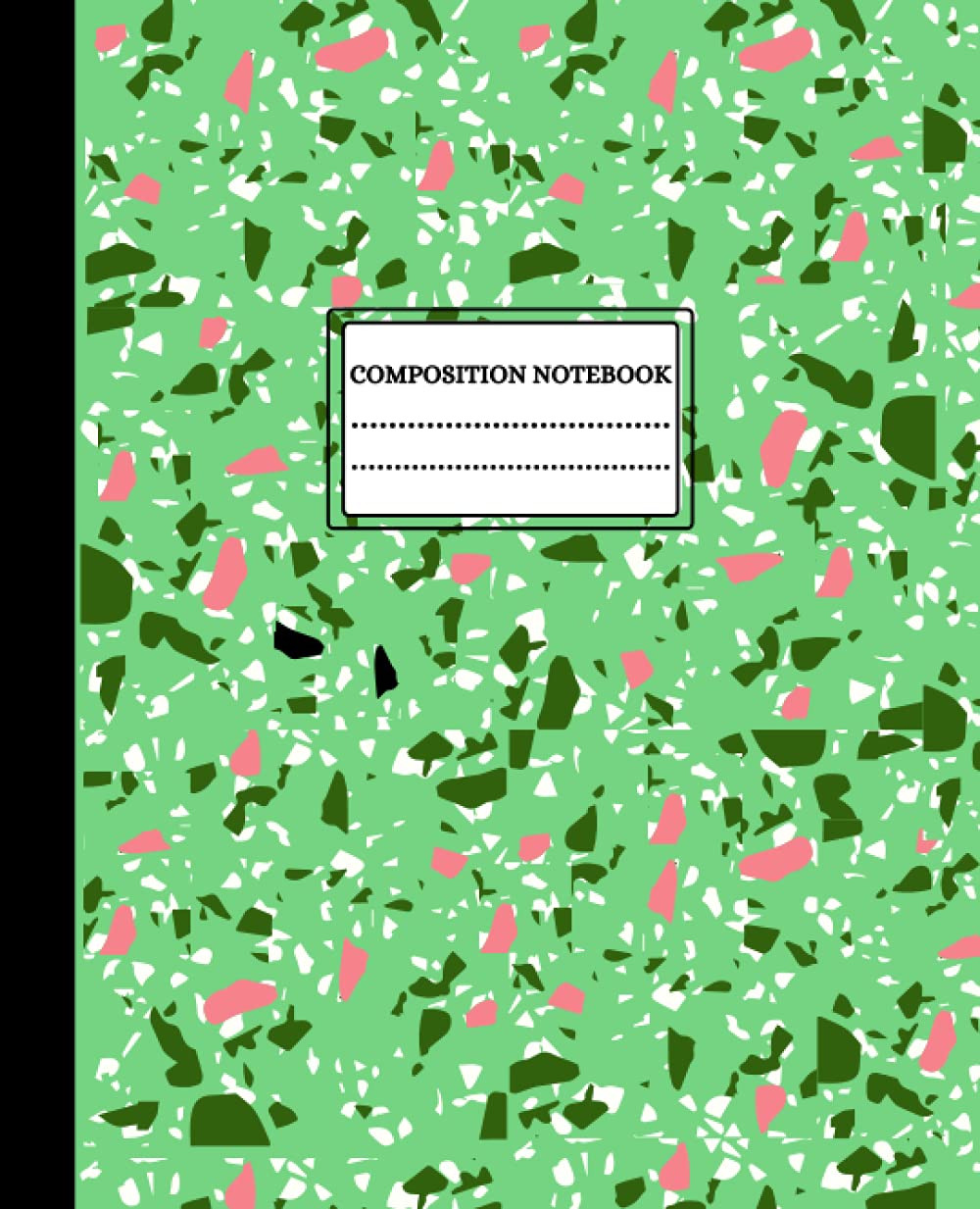 TERRAZZO Composition Notebook , Composition Notebook with Picture Space, 100 Pages, Hand writing practice book, 7.5 x 9.25 inches with dotted lines ... Writing Journal, Draw & Write exercises