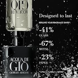 Armani Beauty - Acqua di Gi - Parfum - Cologne for Men - Fresh & Woody Mens Fragrance - Bergamot, Ginger, Marine, Geranium, Rosemary, Clary Sage, Patchouli, Incense Notes - 5.0 Fl Oz