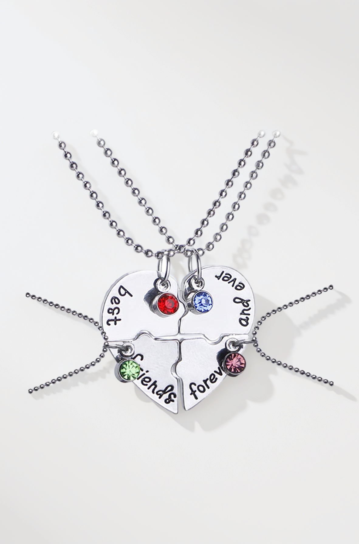 Pendant for Women and Girls Friendship's Day Special Pendant Best Friend Chain Necklace | Heart Shaped Best Friends Forever BFF Necklace Chain Pendant Locket | Gift for Best Friend