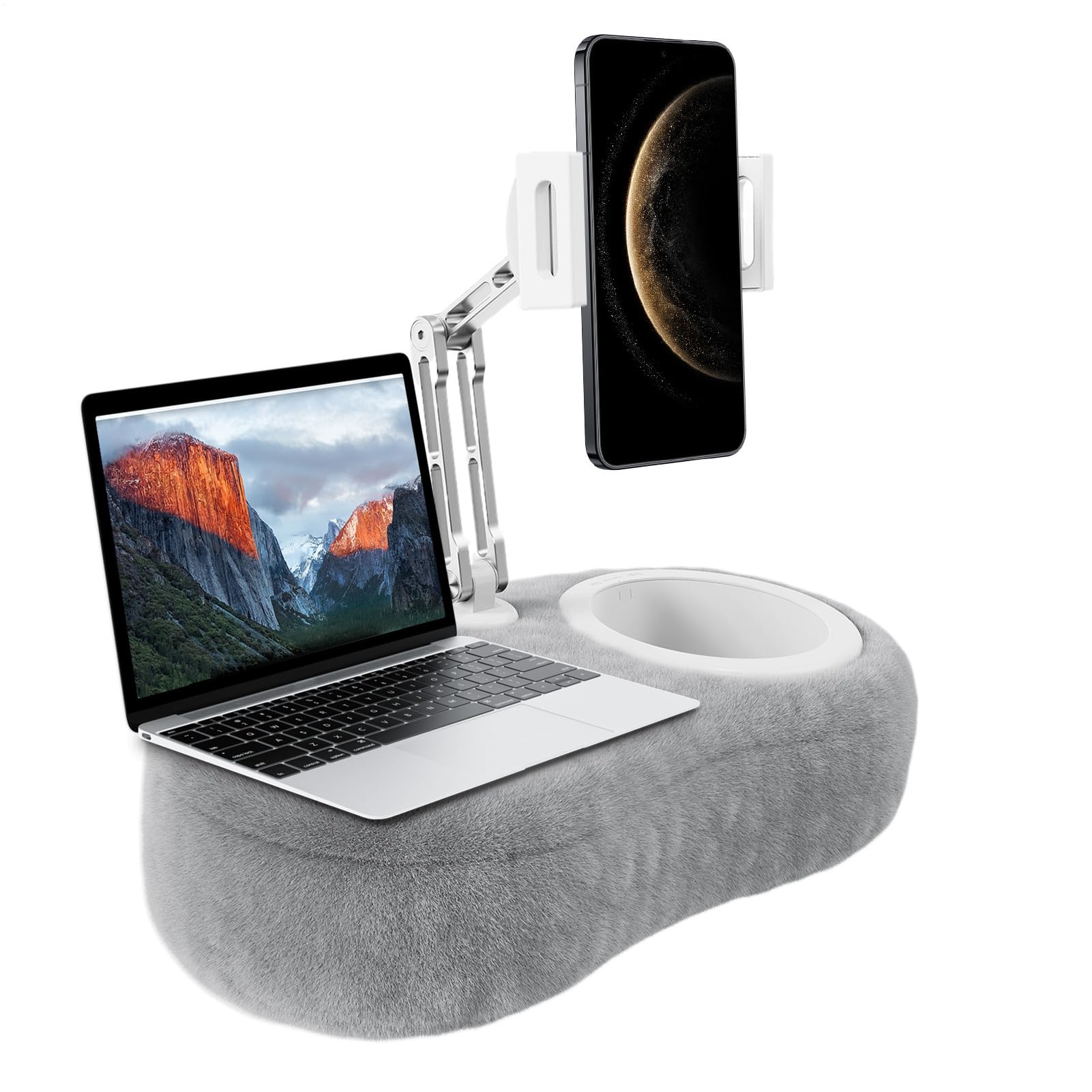 Supporto Cuscino per Tablet Supporto Telefono per Scrivania | Regolabile per Letti Divani Scrivanie Anti-Scadimento Porta Smartphone