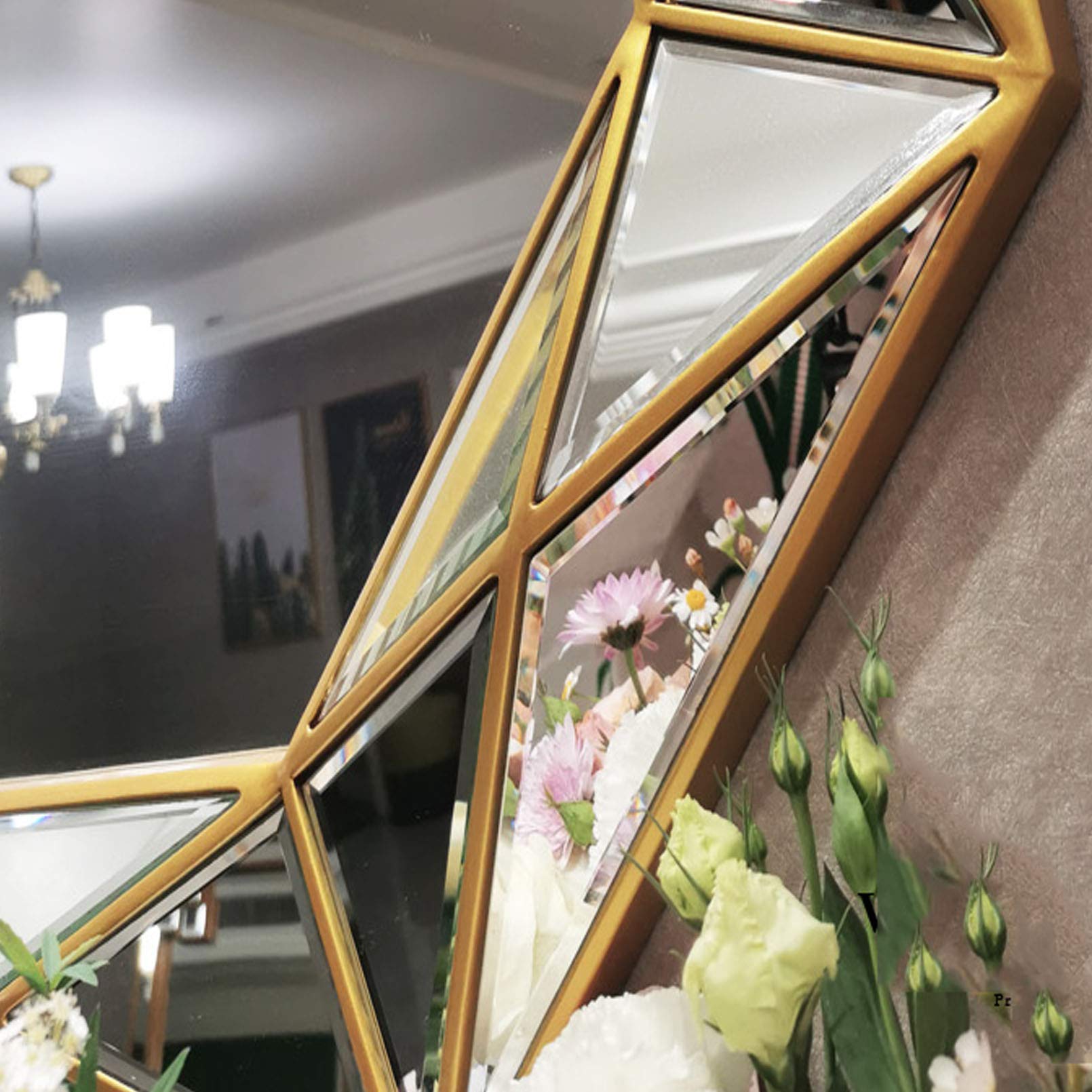 Amazon.com: Unique Round Wall Mirror, Living Room Mirror