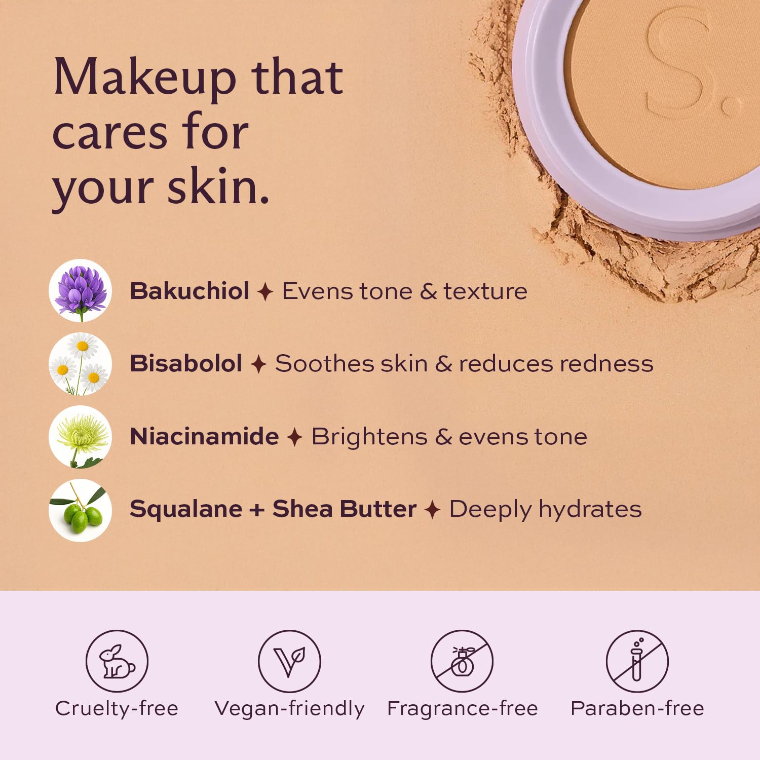 Subtl Beauty BB Powder + Dual-Ended Face Brush – Fair 3N, 6.3g – Talc-Free Powder Foundation with Buildable Coverage, Skin-Like Finish, Hydrating Formula, Travel-Friendly Brush - Image 6