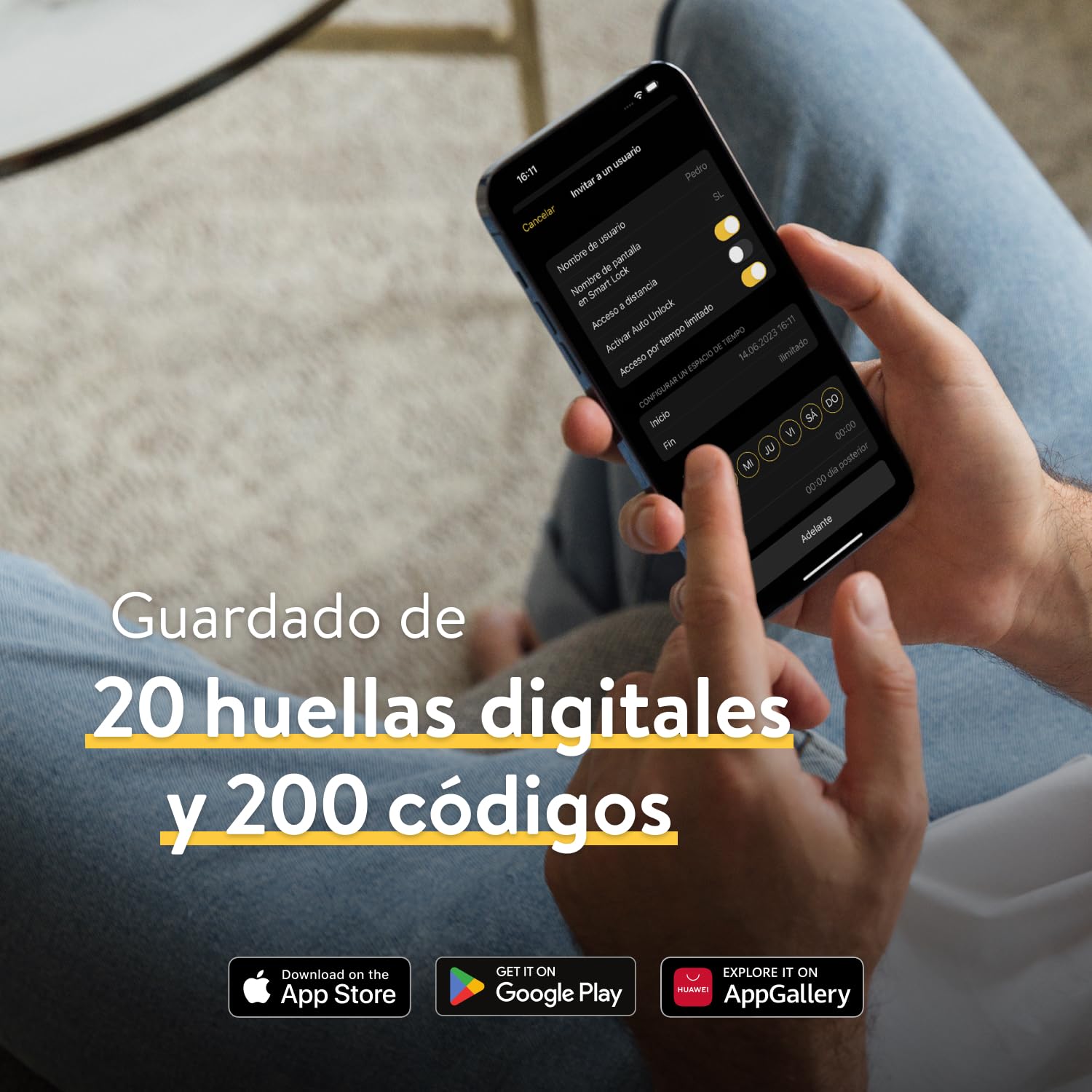 Nuki Keypad 2 Abre la Puerta con un código o con la Huella Digital de Forma rápida y cómoda, Accesorio Nuki Smart Lock, Bluetooth