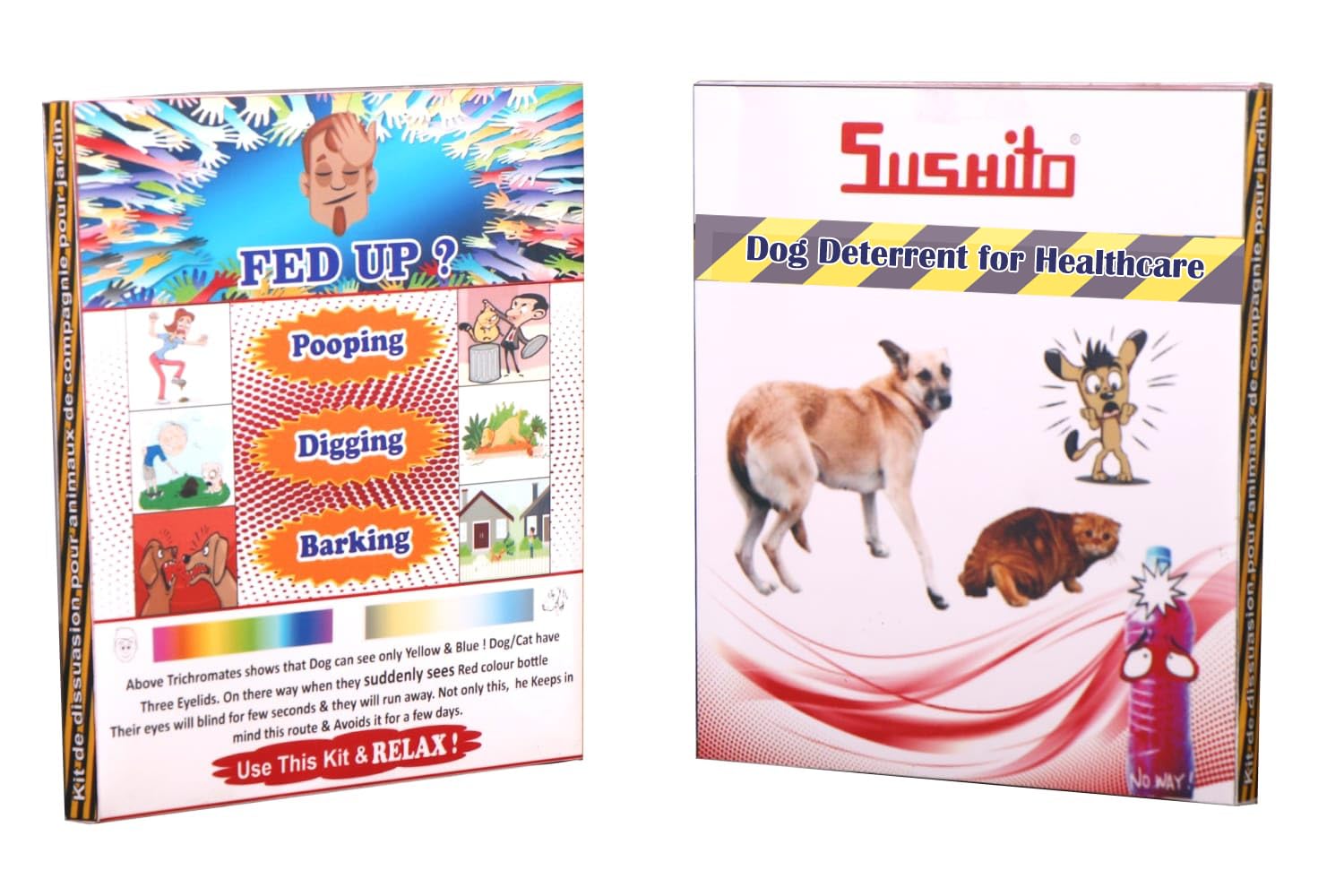 SUSHITO Stray Dogs Repellent and Deterrent Fence Dog Repellent Dog