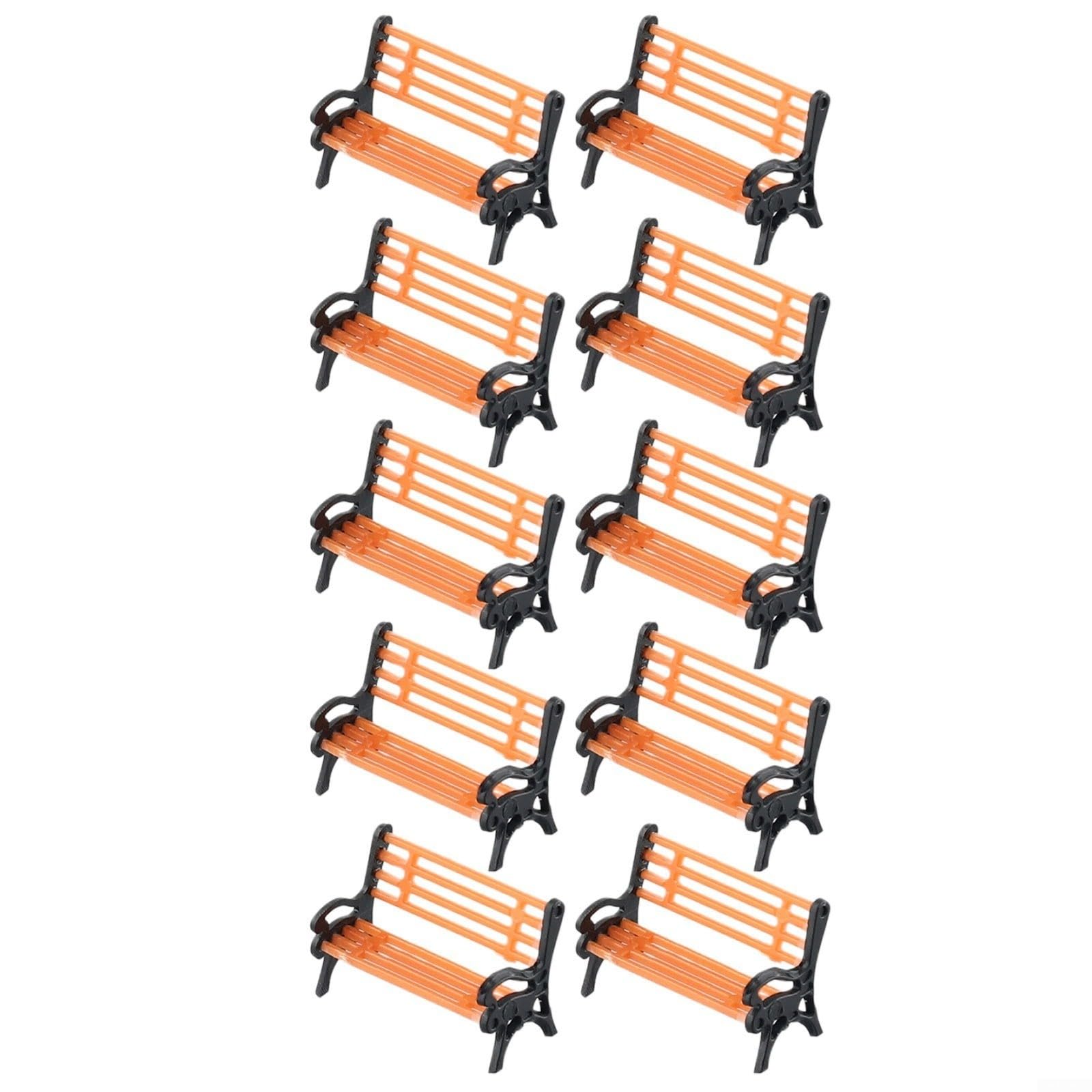 Lot De 10 Bancs De Bistrot Années '30 En Sapin Joli Pattine