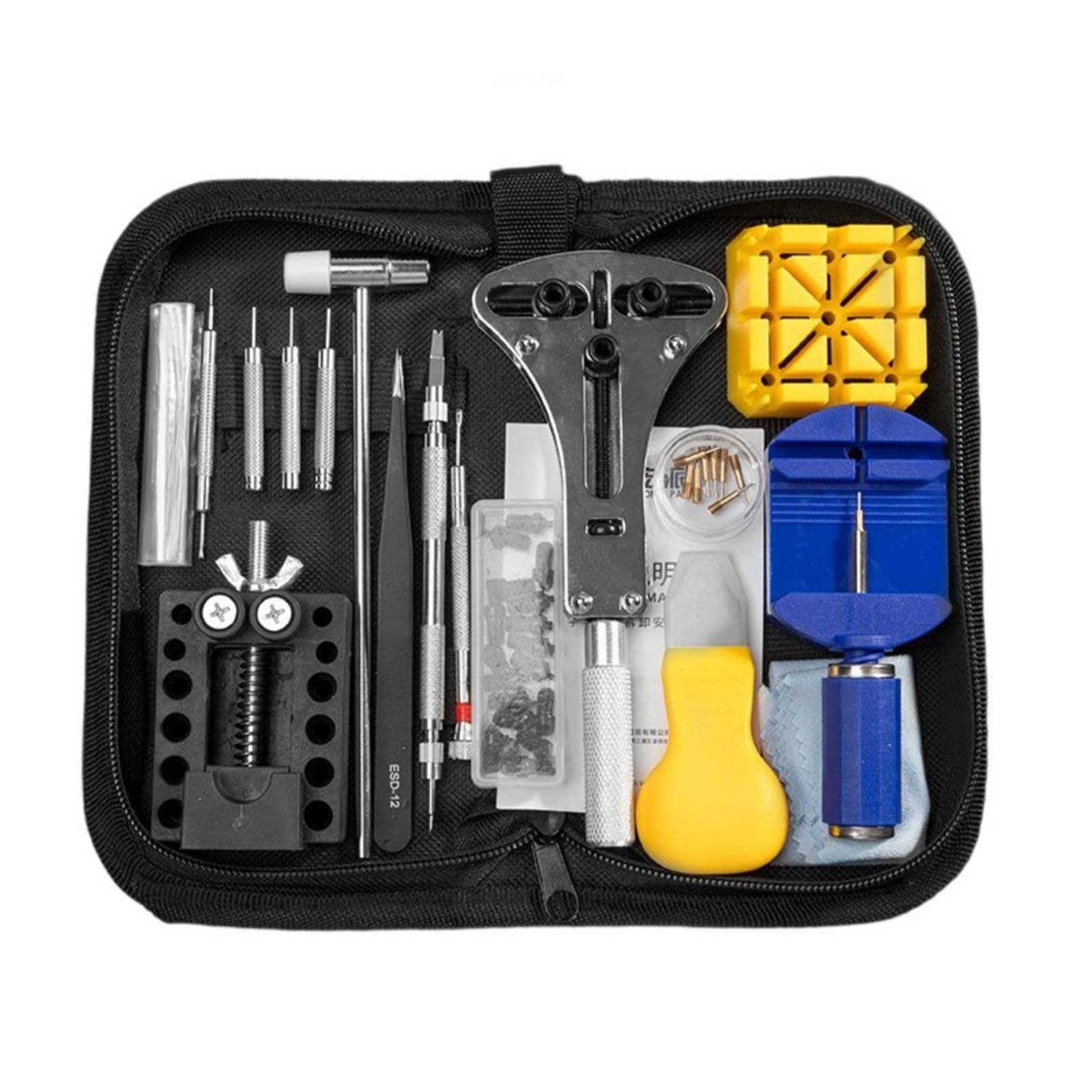 Additional Metal Watch Repair Set Dense Transportable Plan for Home Use Professional Watchmakers and Travel Home Watch Repair Set