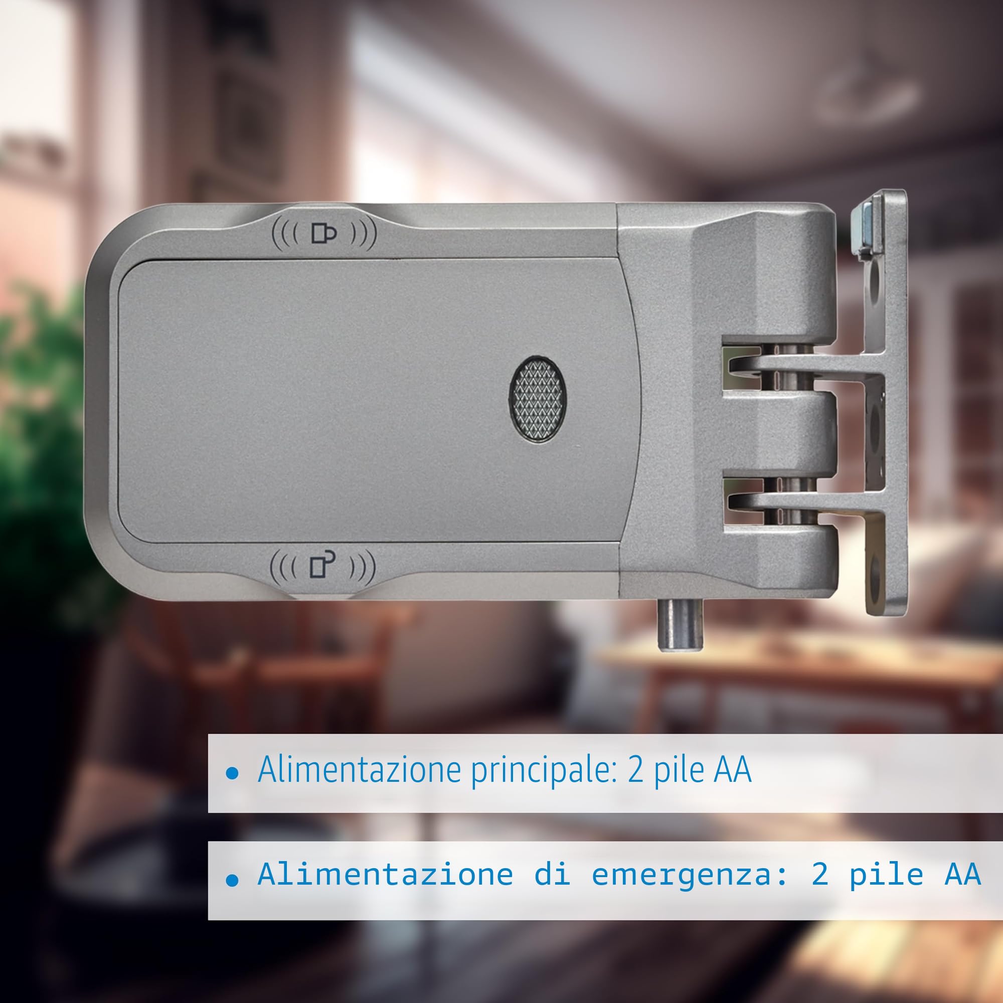NIVIAN Serratura Invisibile Intelligente WiFi – Chiavistello Elettronico con App e Telecomandi, Doppio Motore Antivandalo, Apertura da Interno ed Esterno