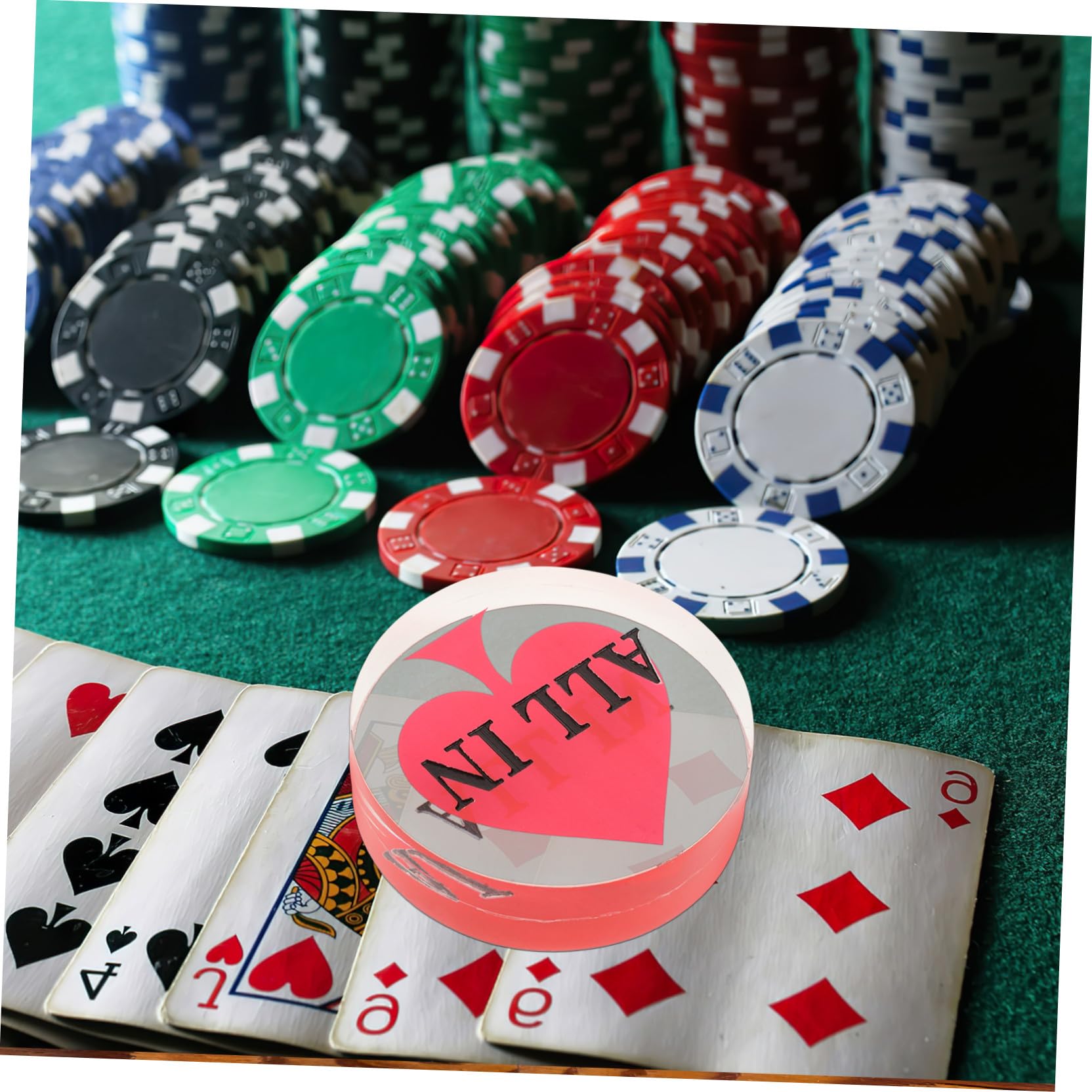 Toyvian 3pezzi Pulsante Dealer Acrilico Per Poker Accessorio Per Gioco Di Carte e Riutilizzabile Per e Giochi Da Tavolo Design Elegante e Funzionale