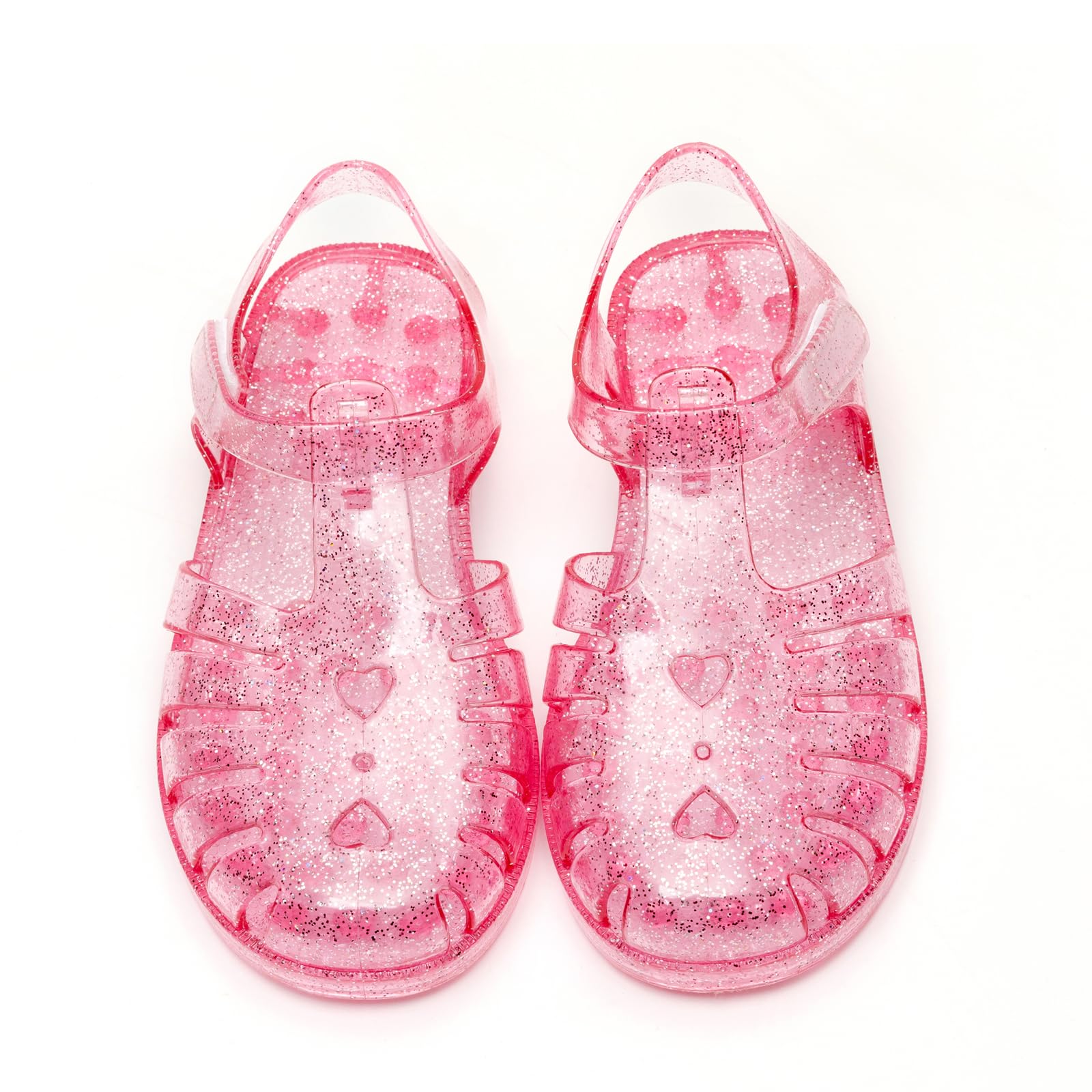 HaHaGuu Girls Jelly Sandals Summer Costume Princess Dress Flat Breathable Waterproof Fisherman Gladiator Shoes For Girl Closed Toe Beach Flat-Sandals For Toddler Little Kid Big Kids