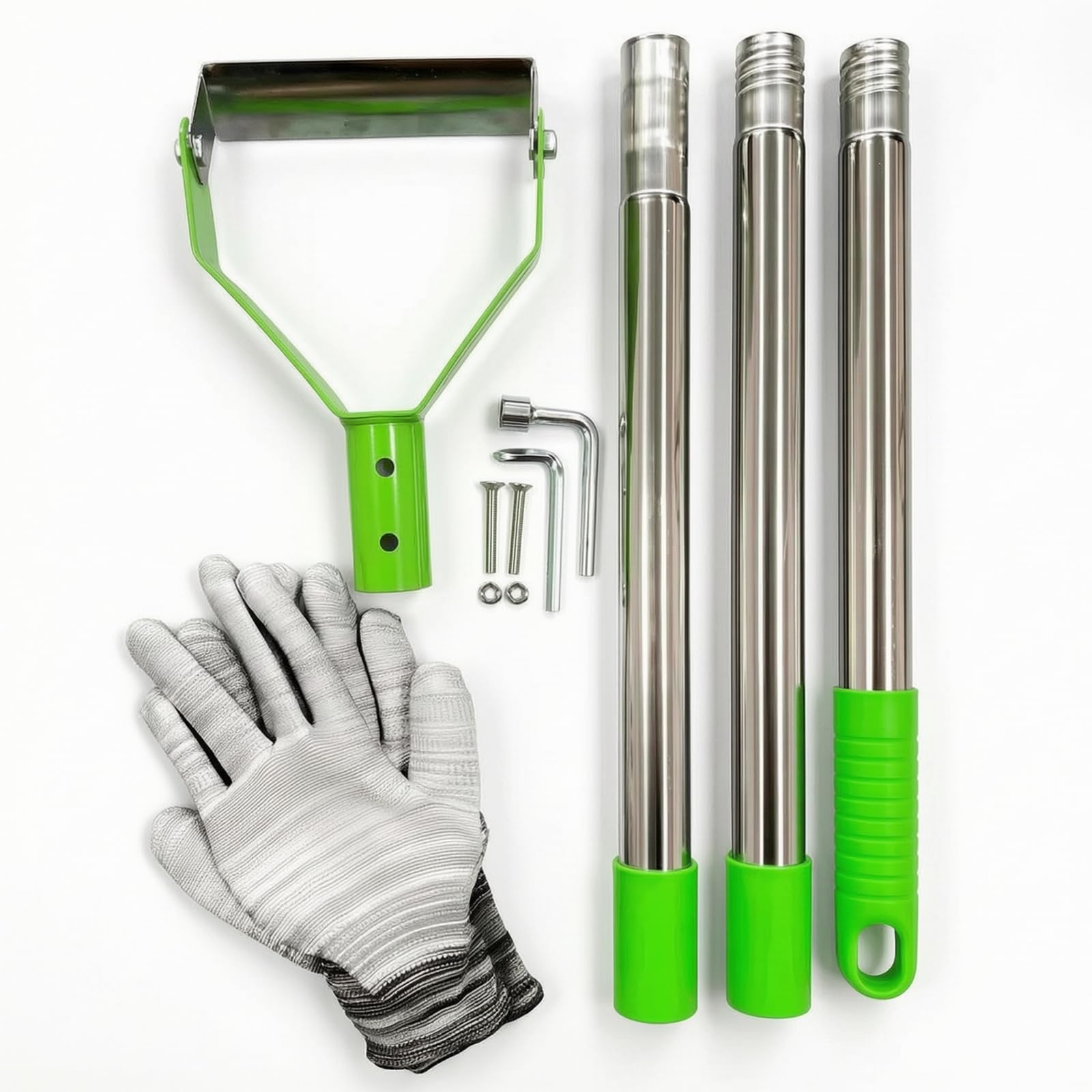 Implemento para Deshierbar Césped con Arco Herramienta Manual de Jardinería Escardillo de Corte Bajo Segador de Raíces Acero Robusto con