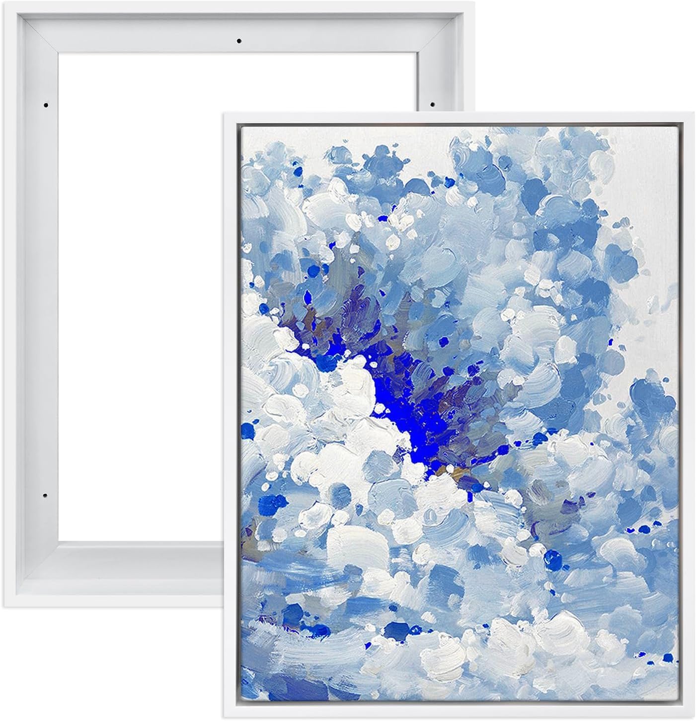 GenericCustom Canvas Print Send Me your Poster Picture And Get It Framed And Unframed Personalized Picture To Canvas Wall Art (WHITE FLOATER FRAME, 8 X 12)