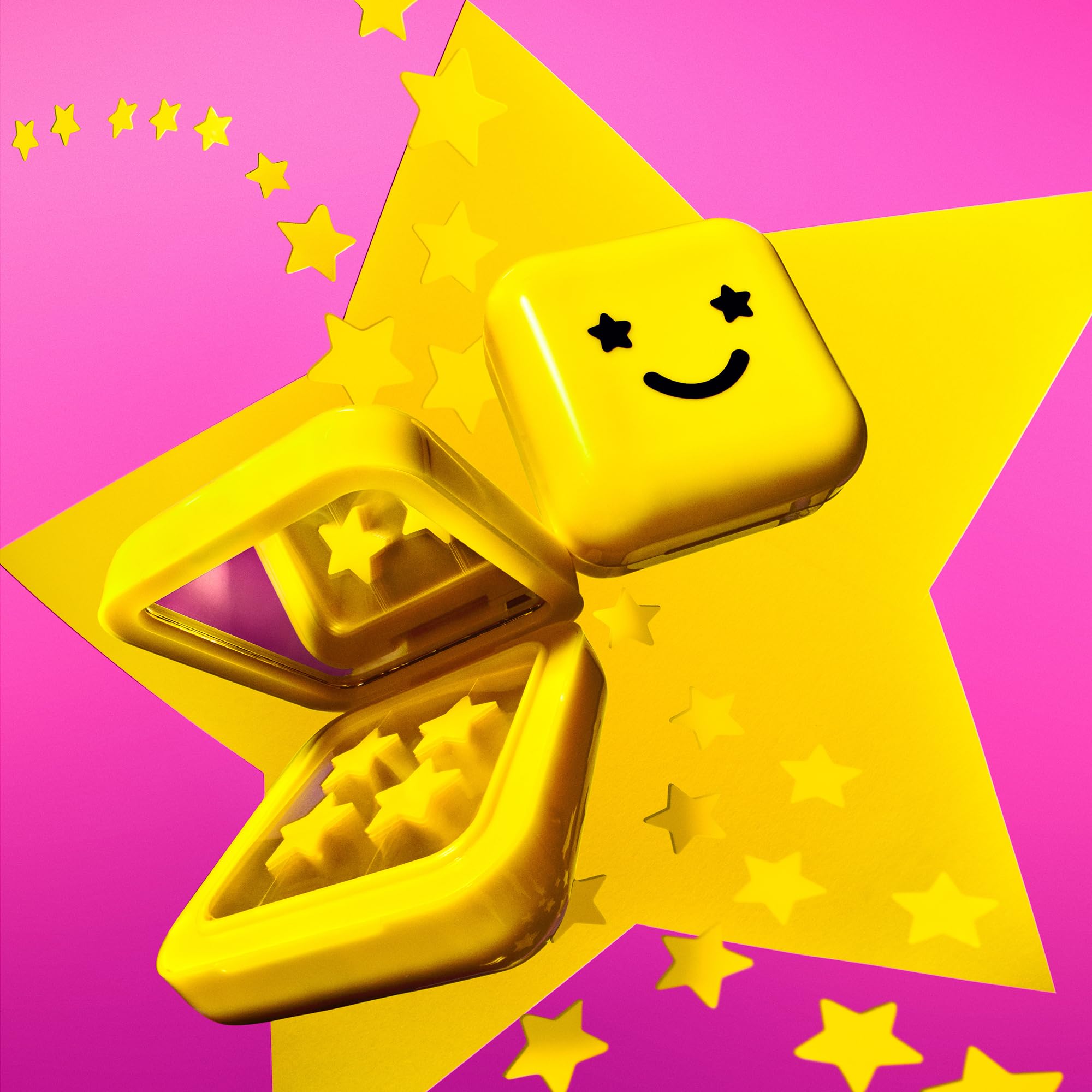 Starface Hydro-Stars Big Yellow, Cerotti per brufoli idrocolloidali, assorbono i fluidi e riducono l’infiammazione, a forma di simpatica stella, vegani e non testati sugli animali (32 pezzi)