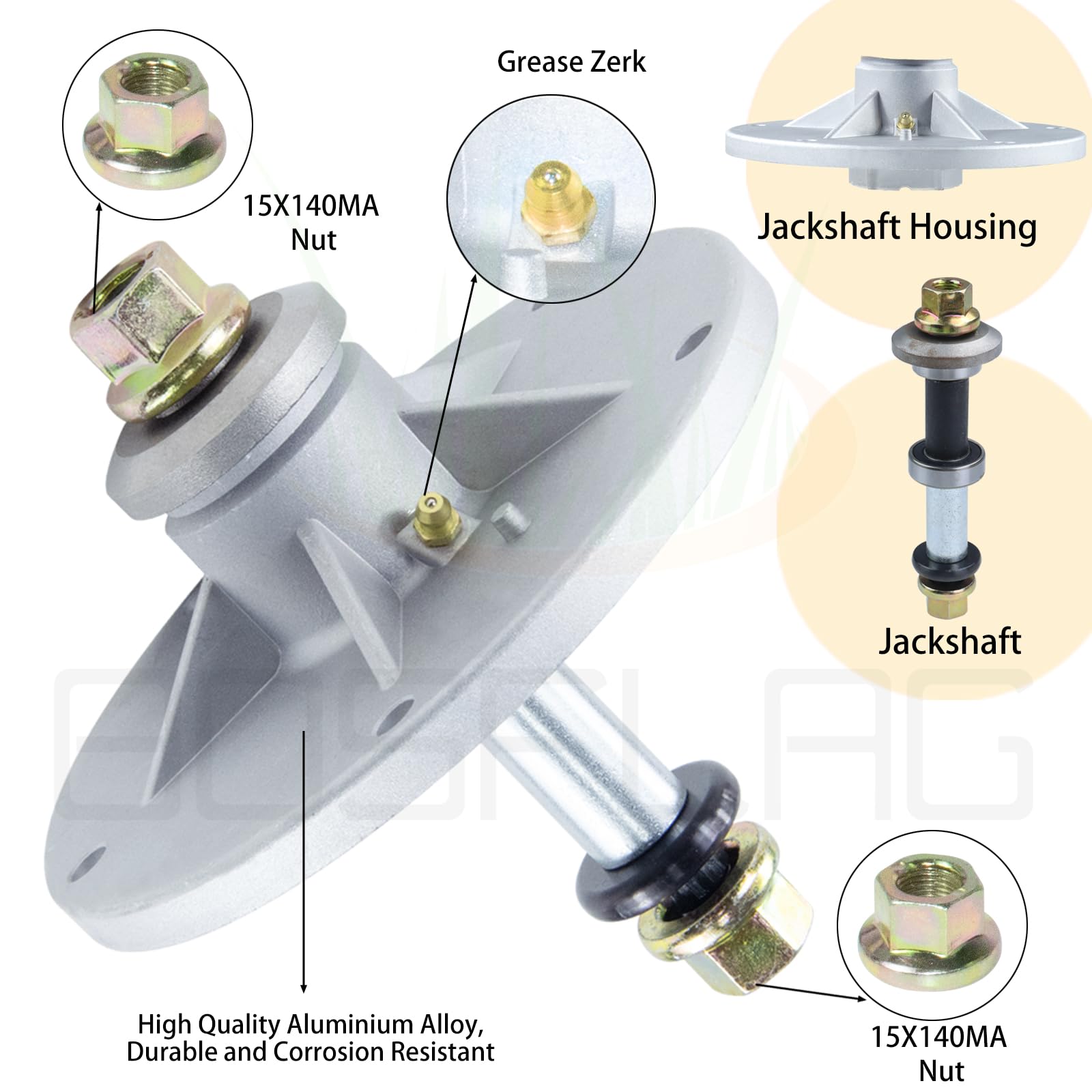 Amazon.com : BOSFLAG 3 Pack 1001046 Spindle Assembly Replaces