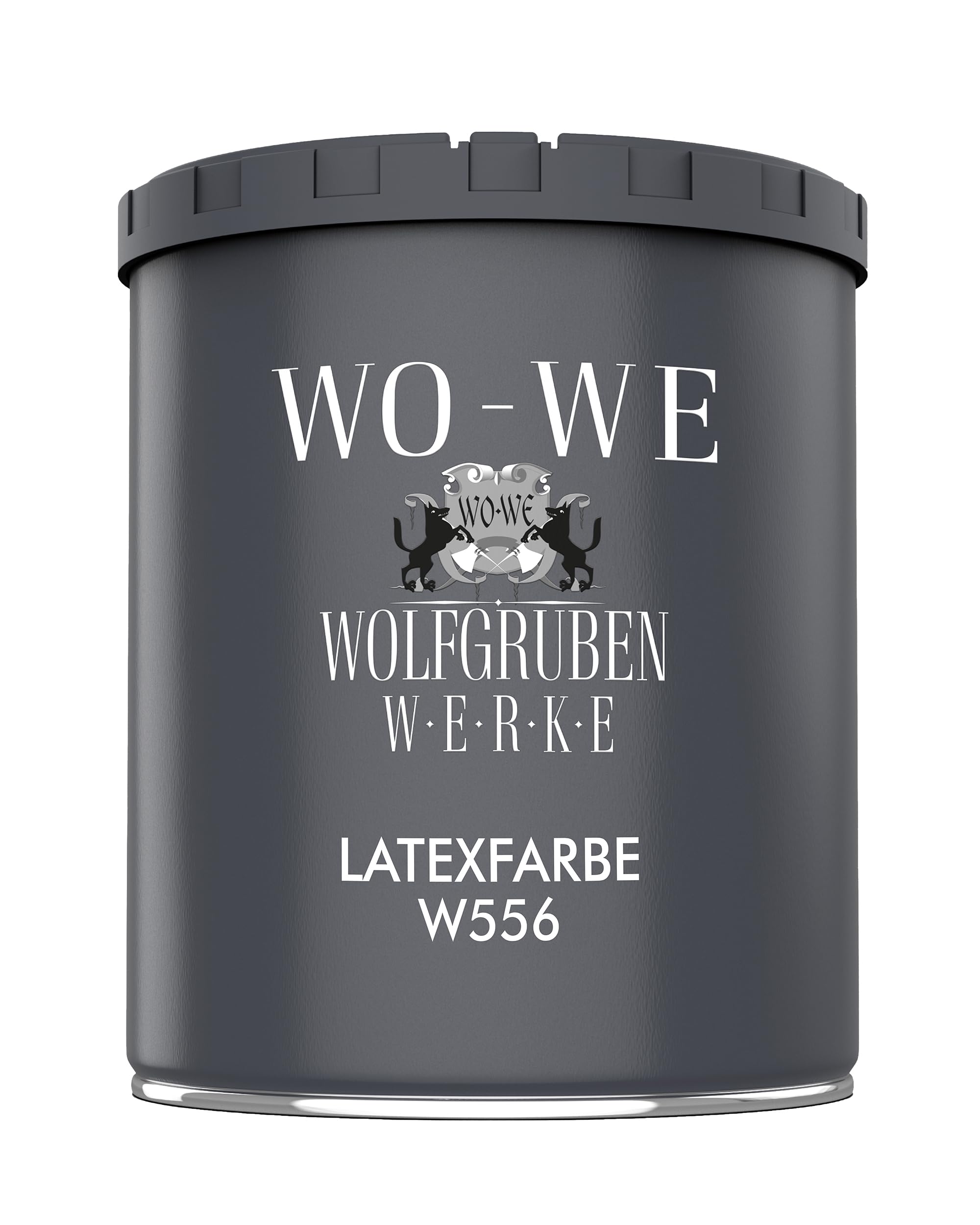 WO-WE Latexfarbe Innenweiß Abwaschbare Wandfarbe Wohnraumfarbe Küchenwandfarbe Seidenmatt W556 Weiß - 750ml