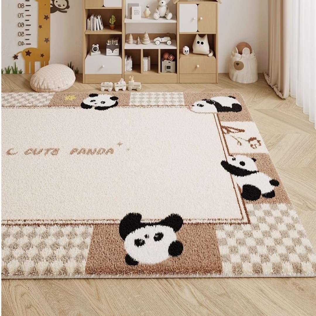 Flauschiger Plüsch Teppich Cartoon Welpen Kätzchen 3D, Teppich Kinderzimmer Ultraweicher Gaming Thema, Strapazierfähige Wohnzimmer Bodenmatte für Eine Gemütliche Einrichtung, 120x160 cm, Style 1