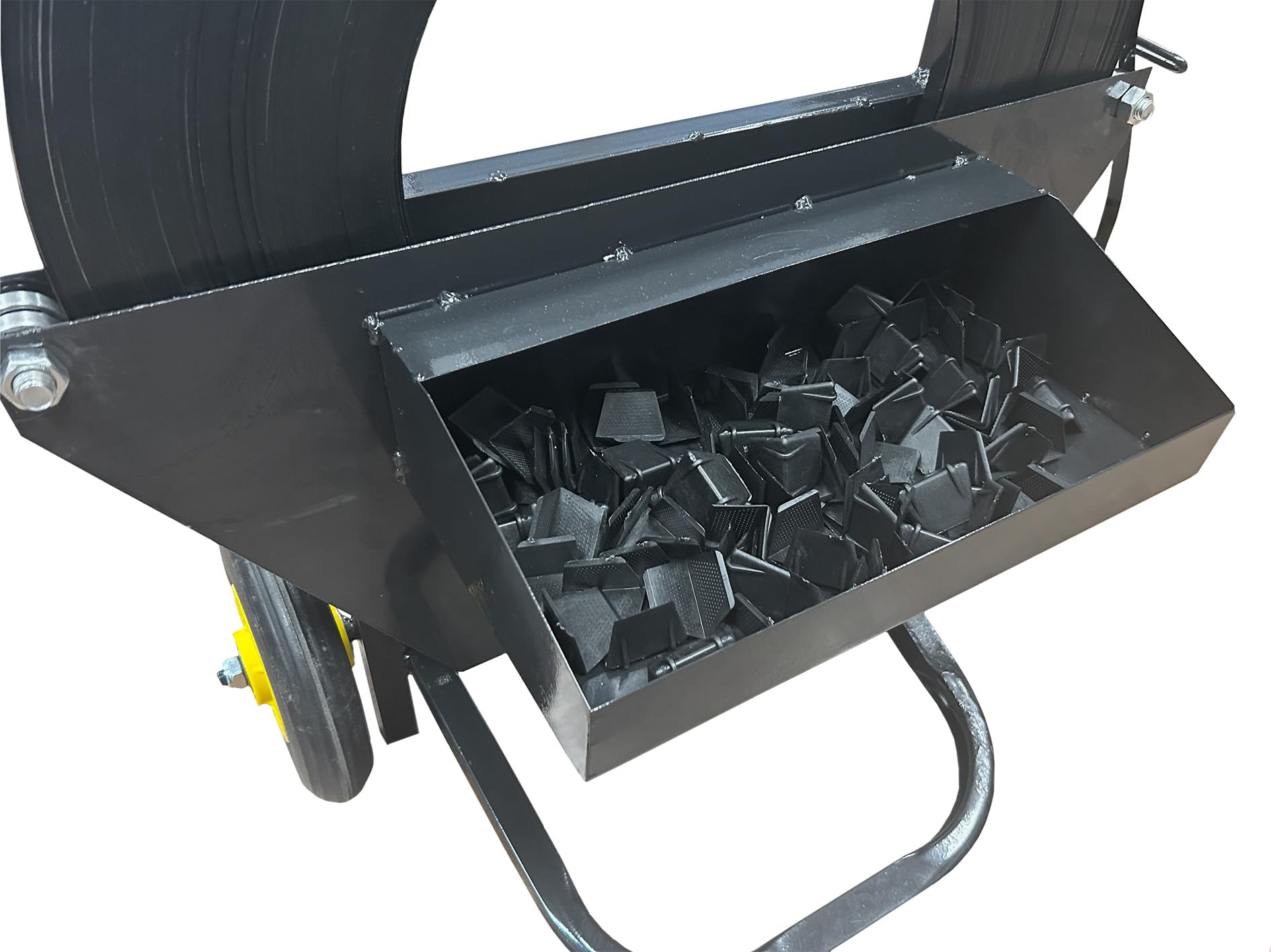 Abrollwagen aus Metall für Stahlband/Scheibenwicklung 12 mm - bis 32 mm/Abroller