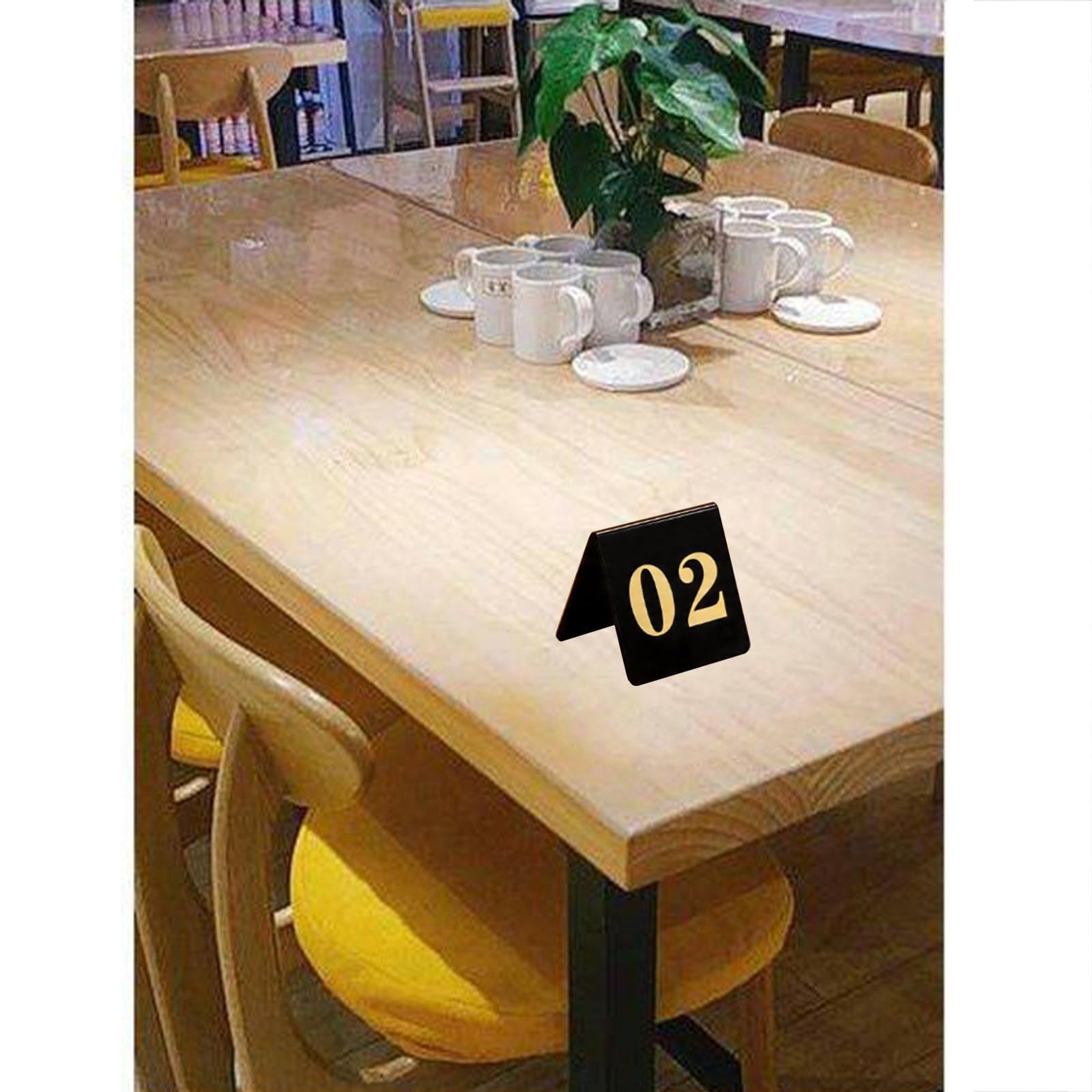 Letreros De Mesa Reservados De Acrílico Y Placas De Números De Tienda