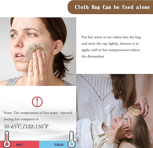 Miniatura 5 de Enfriador de cuello para climas cálidos, reutilizable, dispositivo de refrigeración de cuello, bolsa de agua caliente para aliviar el dolor, a