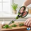 Bluefox Green Heavy Duty Kitchen Scissors, Multi-Purpose Sharp Stainless Steel Scissors, Kitchen Scissors for Chicken, Fish, Meat, Vegetables, Herbs, BBQ, Flowers, Nuts