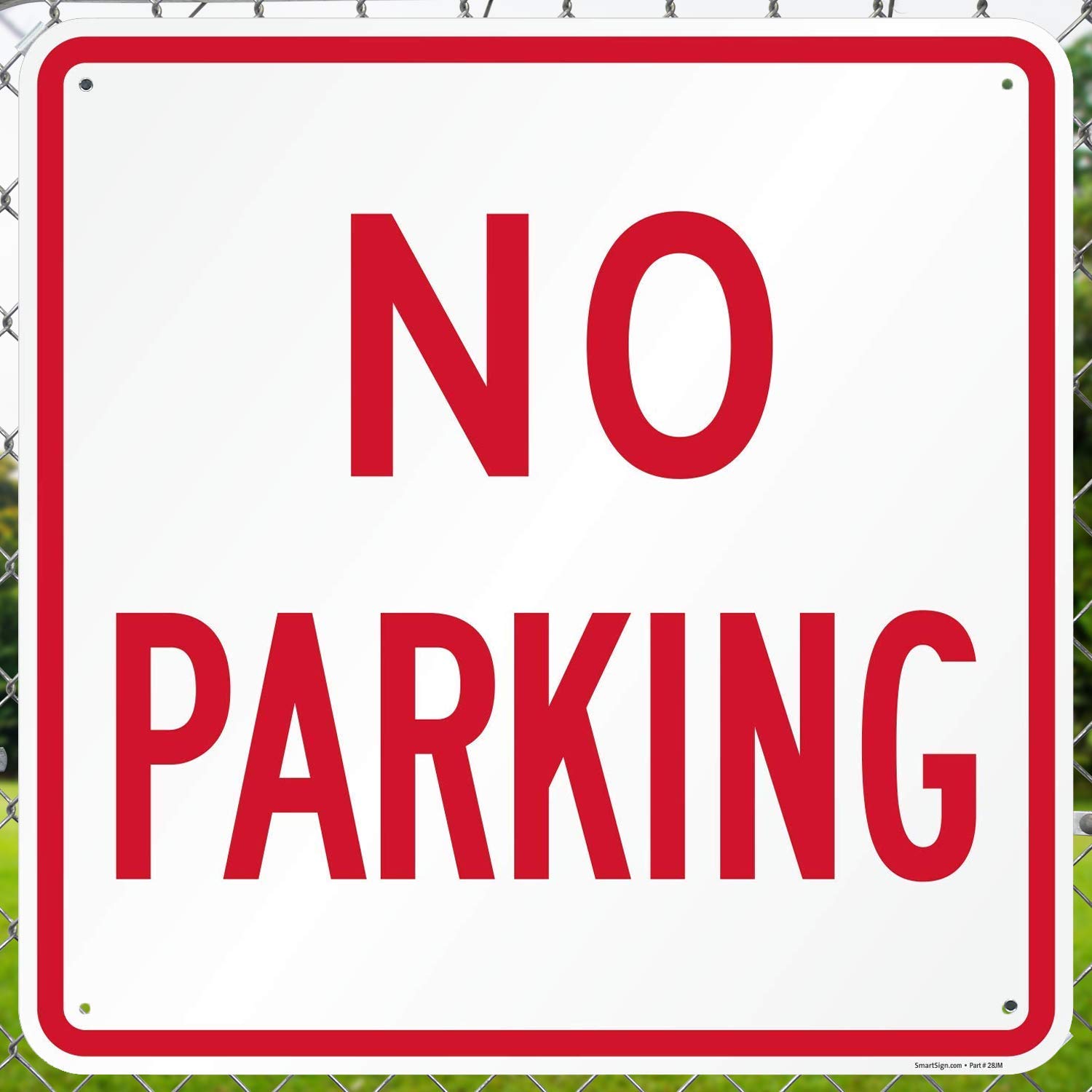 Amazon.com: SmartSign Large No Parking Sign, 36 x 36 Inches, 80