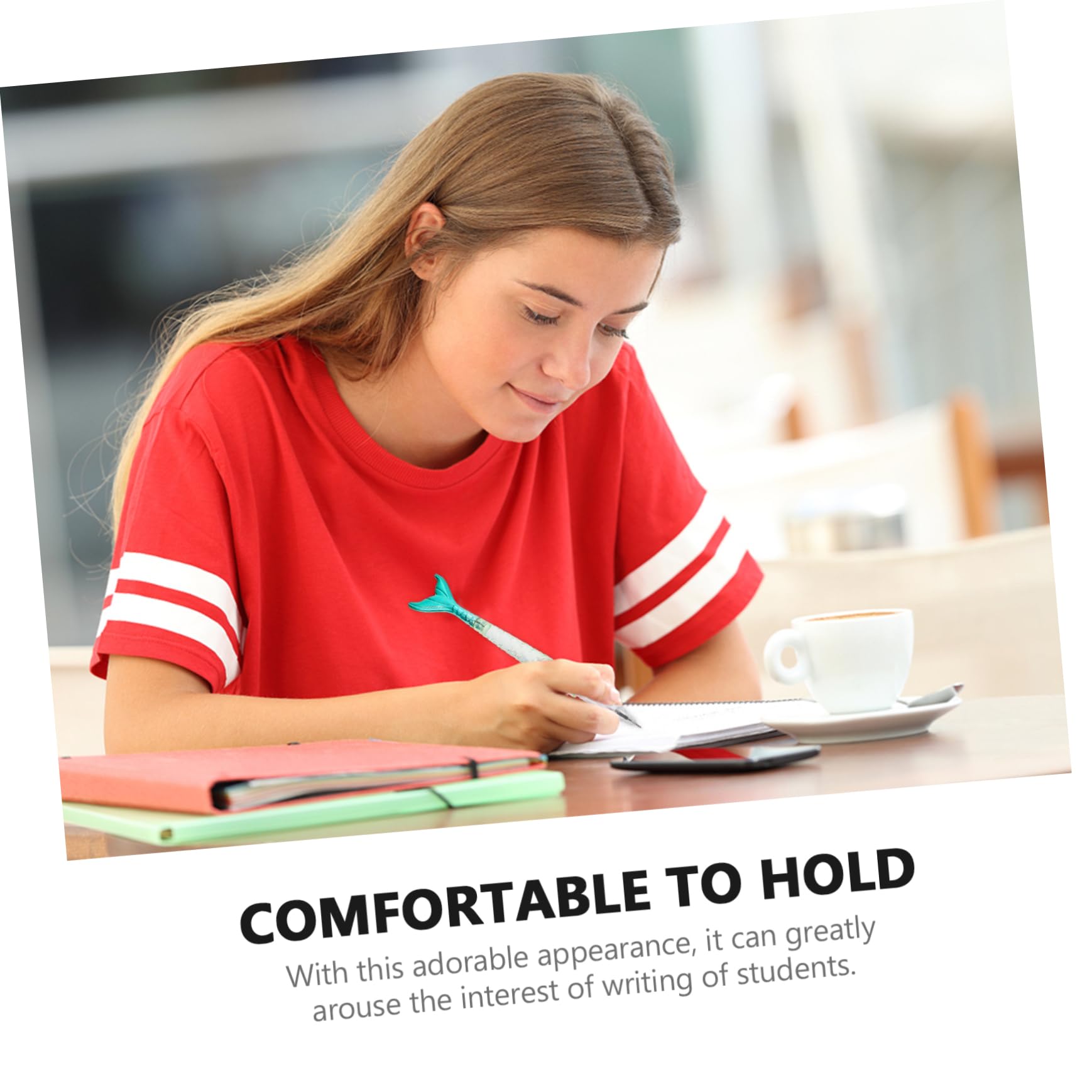 SHINEOFI 40pièces Stylos à Gel Pailletés Forme De Sirène De Stylos à Bille Fournitures Scolaires Colorées Pour Étudiants