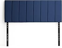 Vista 74 de LUCID - Cabecera tapizada de altura media, capitoné de diamantes, acolchado poliéster, altura ajustable 34 a 46 in, fácil montaje compatible