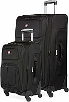 Vista 17 de SwissGear - Equipaje suave expandible Sion con ruedas, Negro