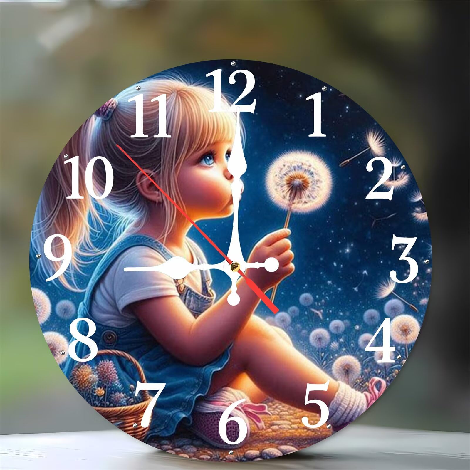Horloge murale moderne pour cuisine et salon au style scandinave épuré