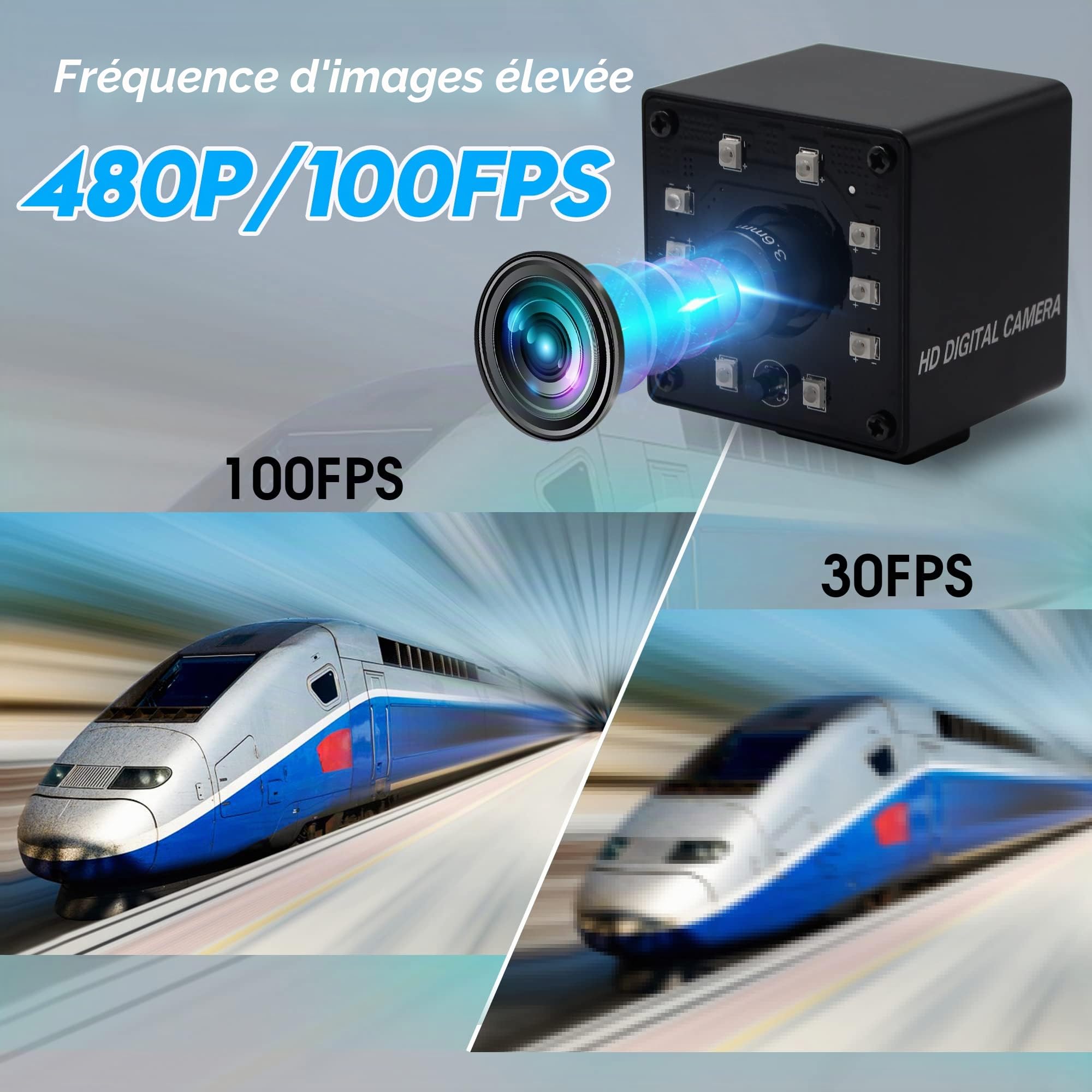 ELP KL36IR 1080P Webcam Full HD Vision Nocturne Infrarot PC Caméra 720P/60FPS Plug and Play Appareil Photo Video Web Cam USB avec IR Cut