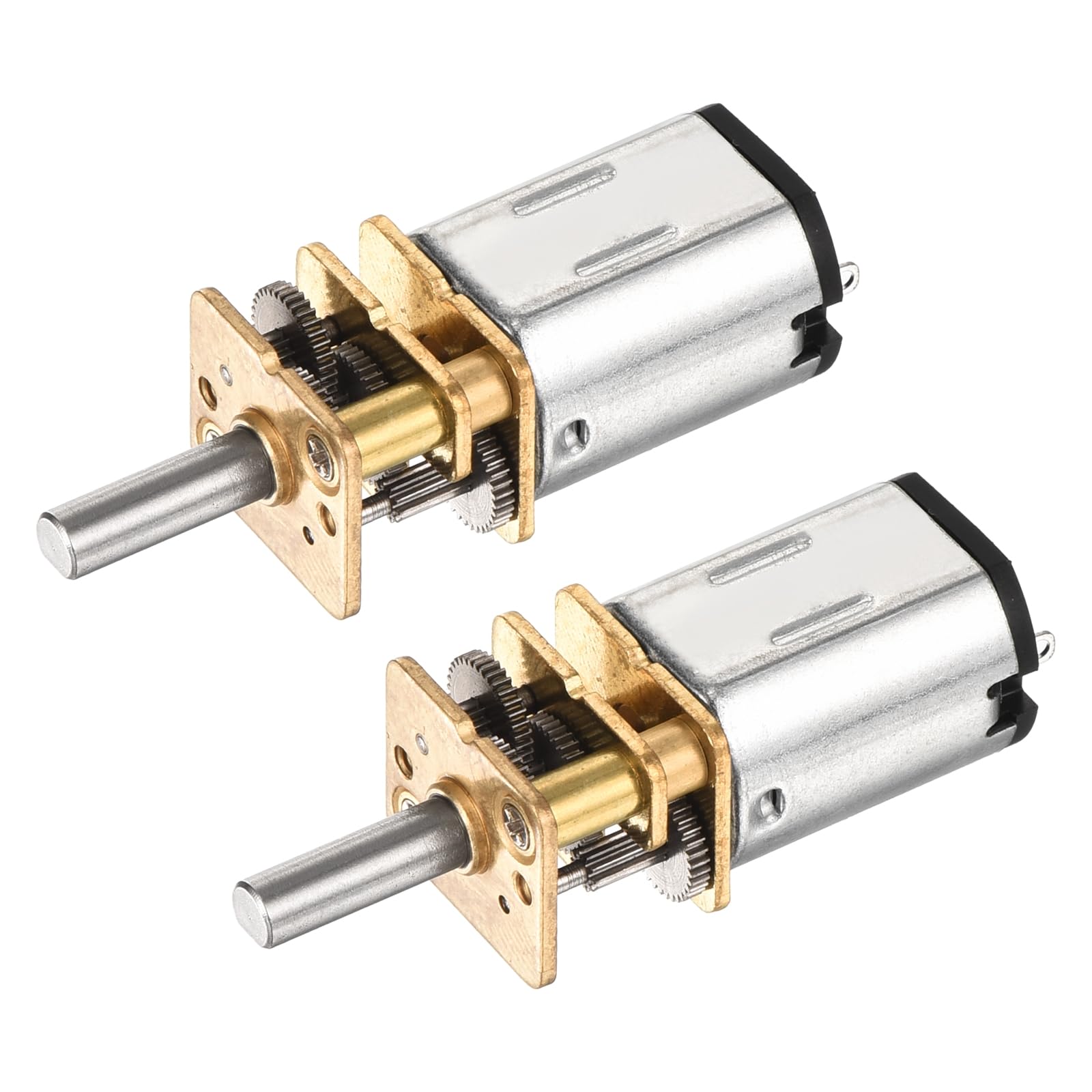 DMiotech 2Pcs 6V 100RPM Rated Torque 3 Output Shaft Length 10mm Micro DC Speed Reduction Motor Mini Metal Gearbox Motor for RC Car Robot Model DIY RC Toys Engine