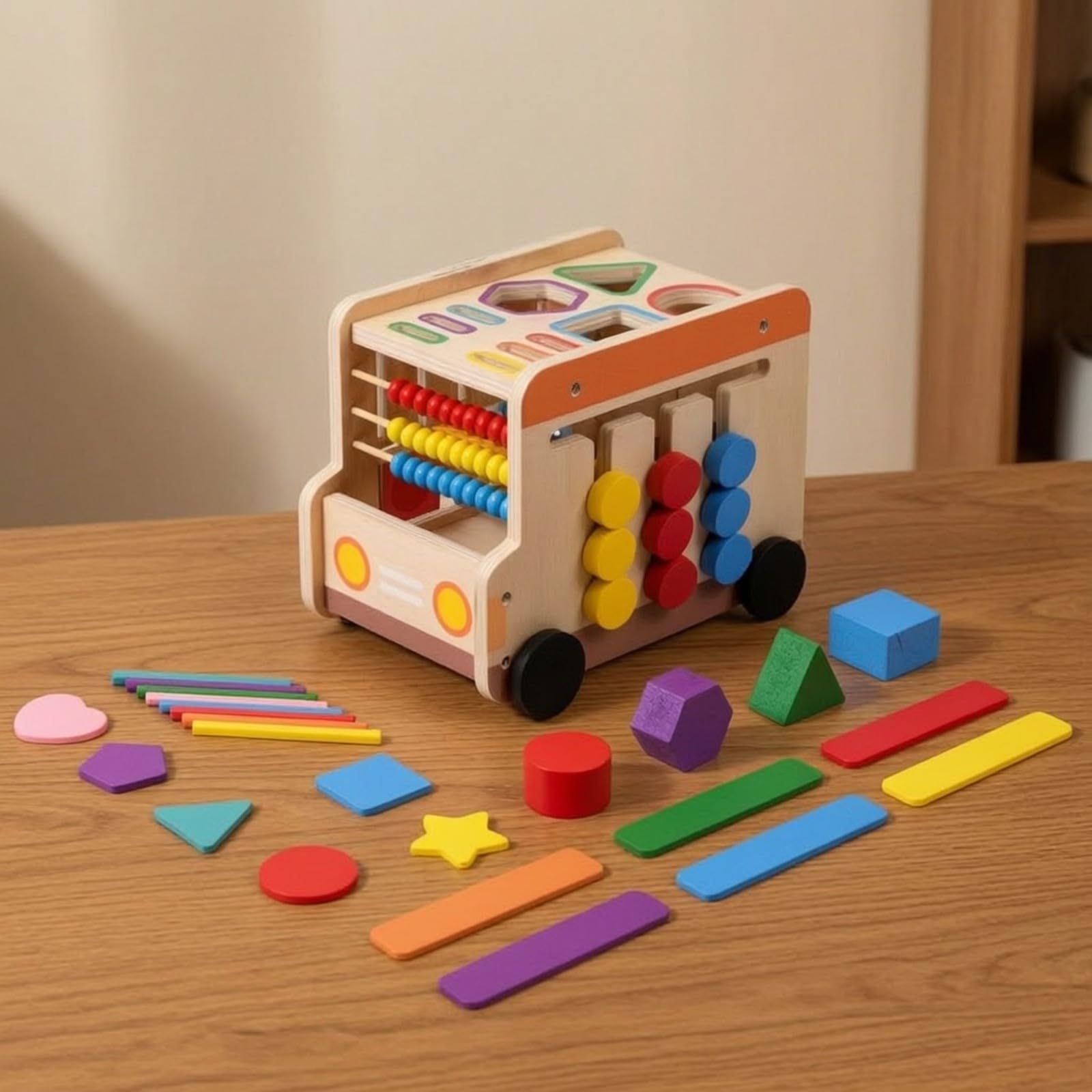 Almencla Multifunzione Apprendimento Precoce | Sicuro, Gioco Educativo per l'infanzia, Robusto, Asilo, Bambini Piccoli, Neonati