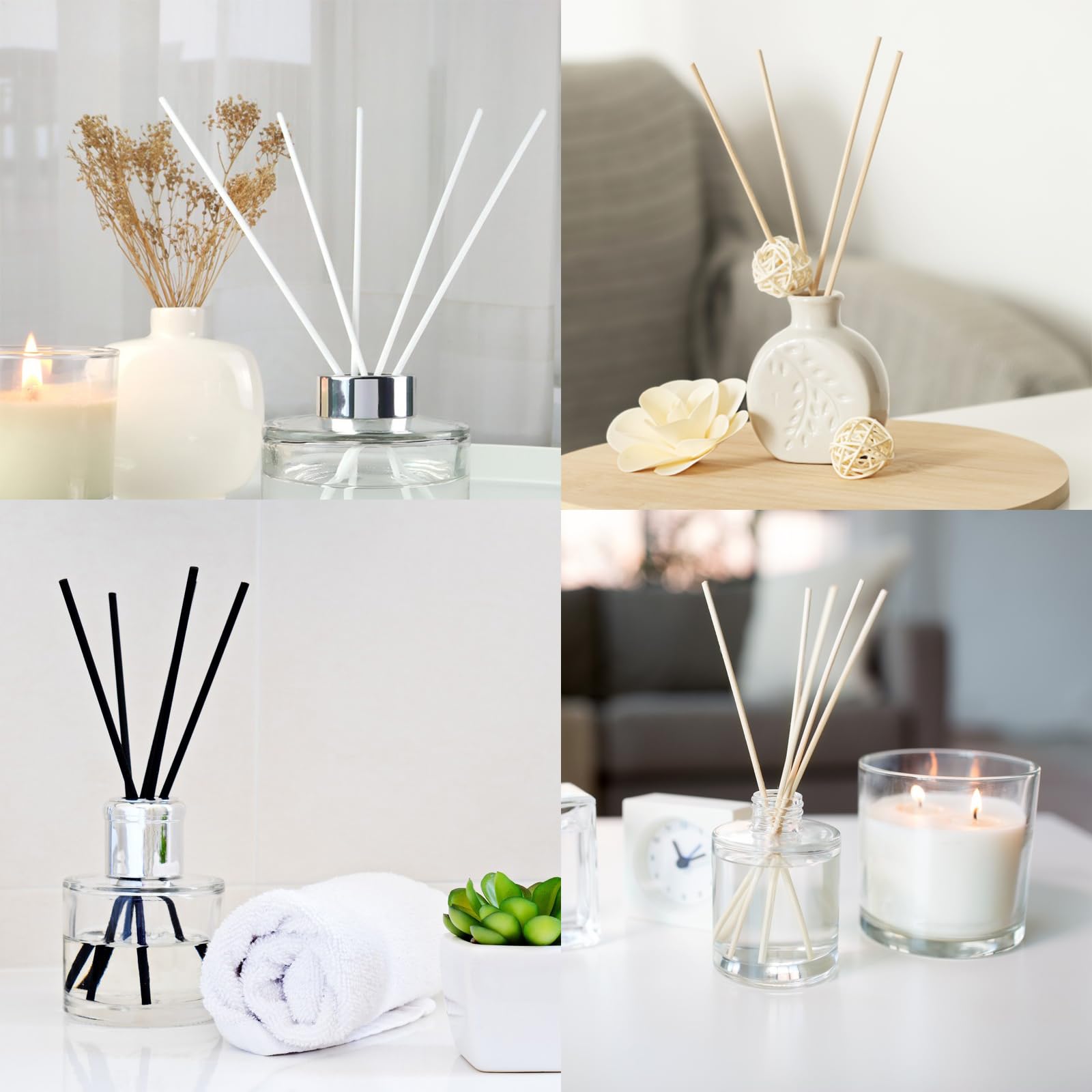 180 Stück Weidendiffusor-Sticks Duftstäbchen Nachfüllpackung Rattanstäbchen für Raumduft Ersatz Duftstäbchen für Raumduft Rattanstäbchen Holzstäbchen Drogerie & Körperpflege