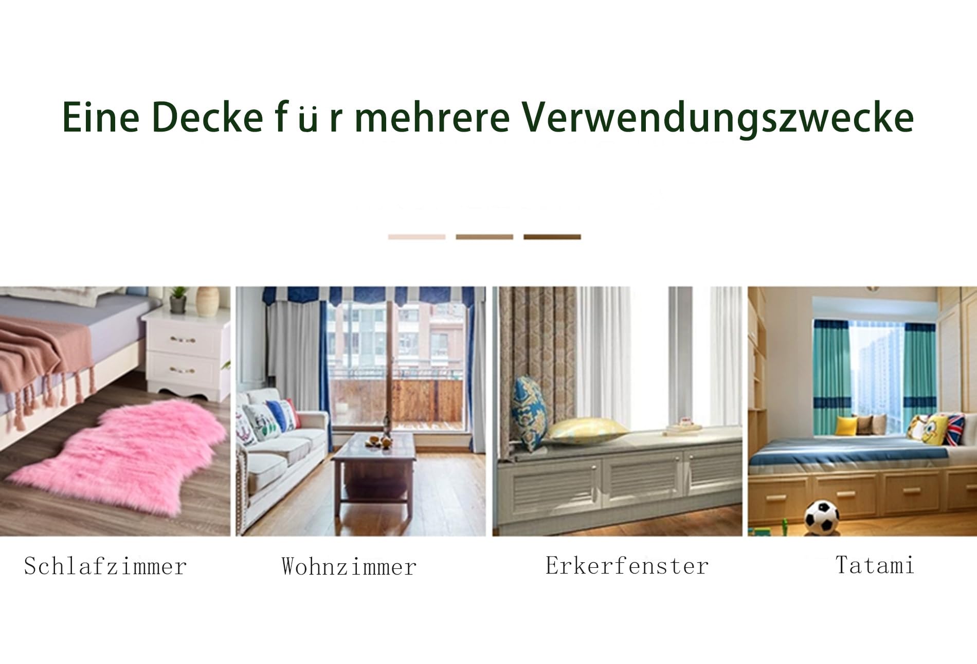 Plüsch Flauschige Teppiche Künstlicher Plüschteppich Kunstwolle Weiche Teppich Rutschfester Kunstfell Matte Rund Lammfell Fellteppich für Schlafzimmer Wohnzimmer Lila 65x200cm