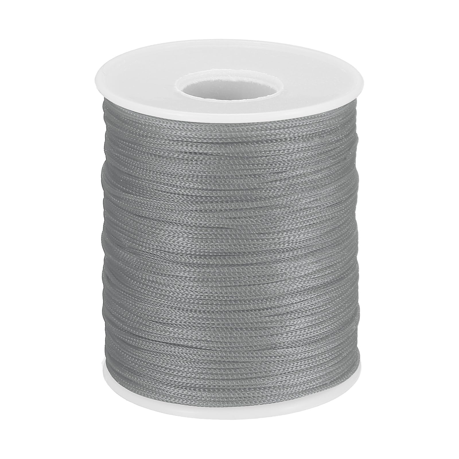 PATIKIL 1mm Polypropylene Braided Rope, Light Gray