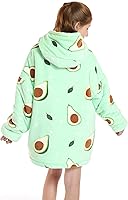 Vista 2 de Manta con capucha para niños y niñas, sudadera de gran tamaño con bolsillos