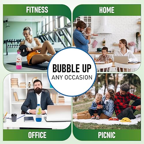 Miniatura 6 de Botellas de agua carbonatada de repuesto para SodaStream - 1 litro, sin BPA y a prueba de fugas (compatible con modelos Fizzi, One Touch, Jet,