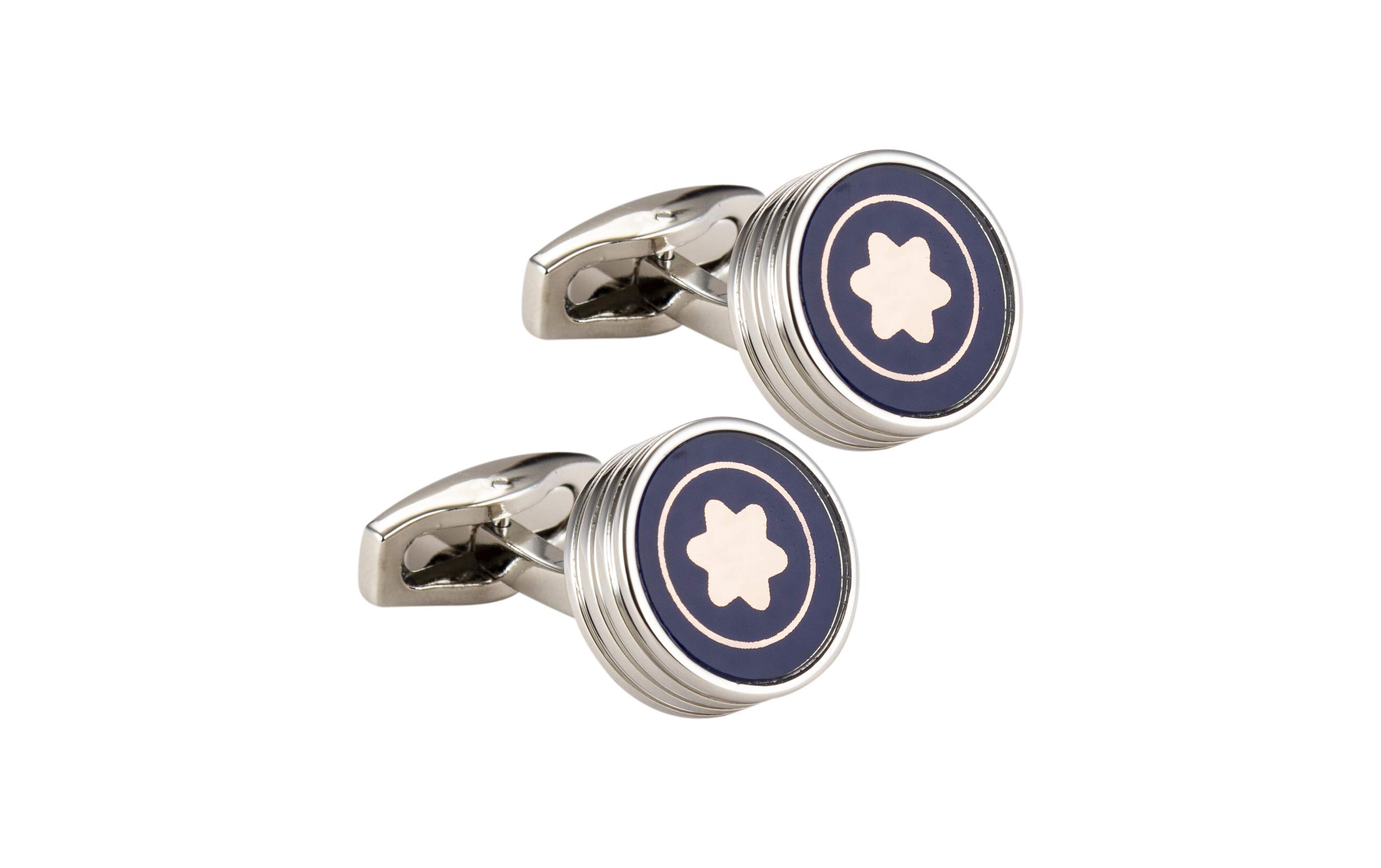 knighthood Iconic Star Emblem Formal Executive Cufflinks For Men (Silver)-picture-29