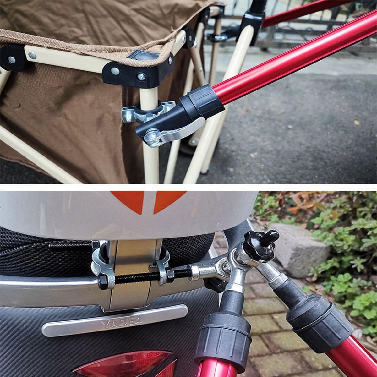 Bike Trailer Hitch Rack, Bike Trailer Hitch for Ebike, Bicycle Trailer Connector Cargo Bicycle Trailer Tow Bar, Electric Vehicle Trailer Rod Hitch Linker for Dog Trailer (A)