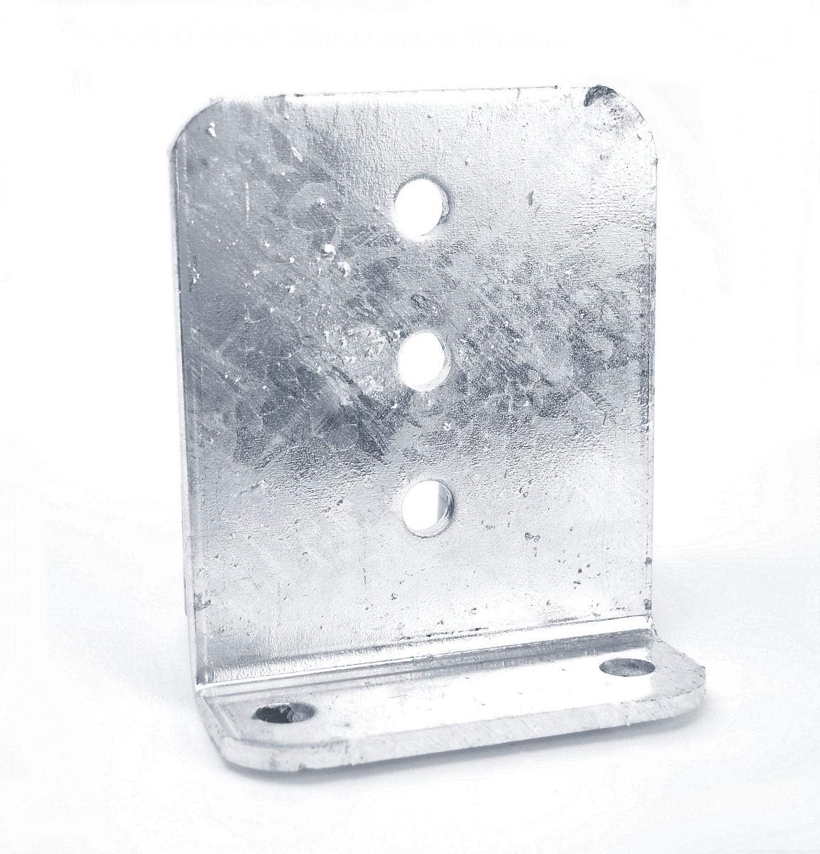 Sturdy Built (4) 6" Galvanized L-Type Boat Trailer Bunk Bracket Kit for 3x3 Galvanized Cross Members