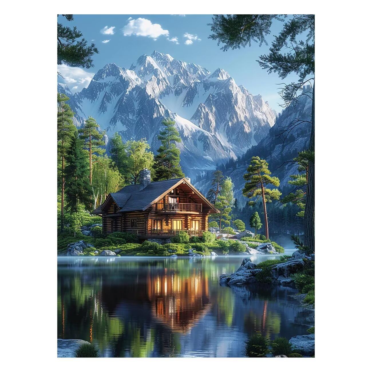Numery malarskie dla dorosłych drzewo zestaw do aktywności ręcznej dla dorosłych z farbą akrylową pędzlem i płótnem 70 x 95 cm roślina kolorowanka według numerów do dekoracji ścian obraz prezent