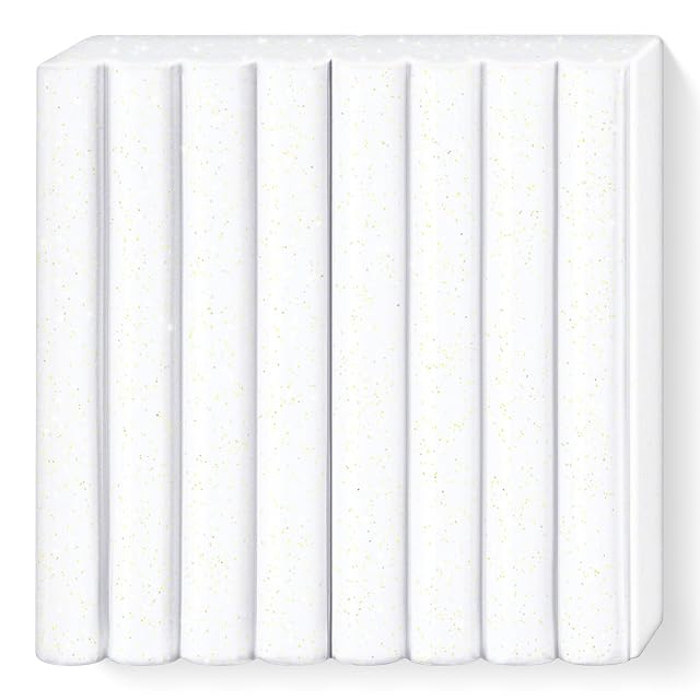 Foto 2 de 5 de Fimo 8030-052 - Pasta de modelar, color blanco purpurina
