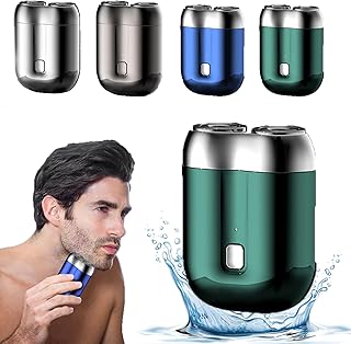 Rechargeable Waterproof Compact Electric Razor, Mini Shaver Portable Electric Pocket Shave, 2023 New Upgrade Pocket Shaver, Electric Razor for Men, USB Rechargeable Electric Razor (D)