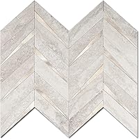 STICKGOO Herringbone Peel and Stick Backsplash Tiles - 10 Sheets Beige Mixed Metal Gold PVC Self-Adhesive for Kitchen Bathroom (7.7 Sq Ft)