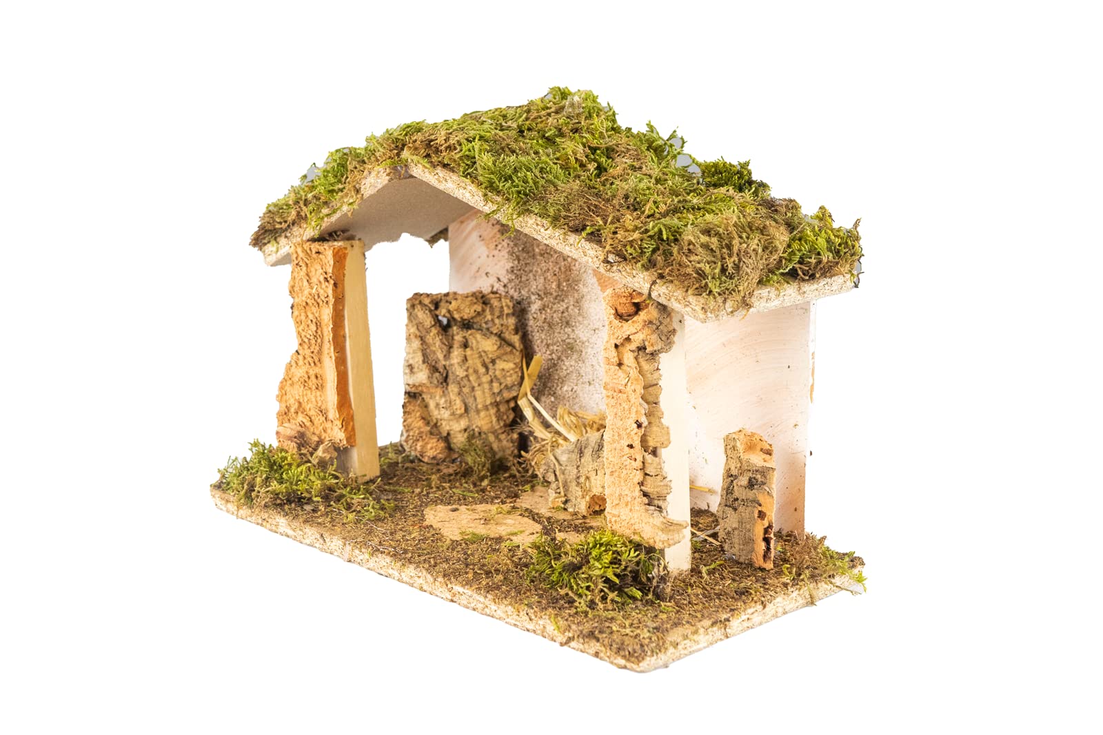 Pusta chata do szopki 30 x 15 x 19 cm, ręcznie malowana, Made in Italy