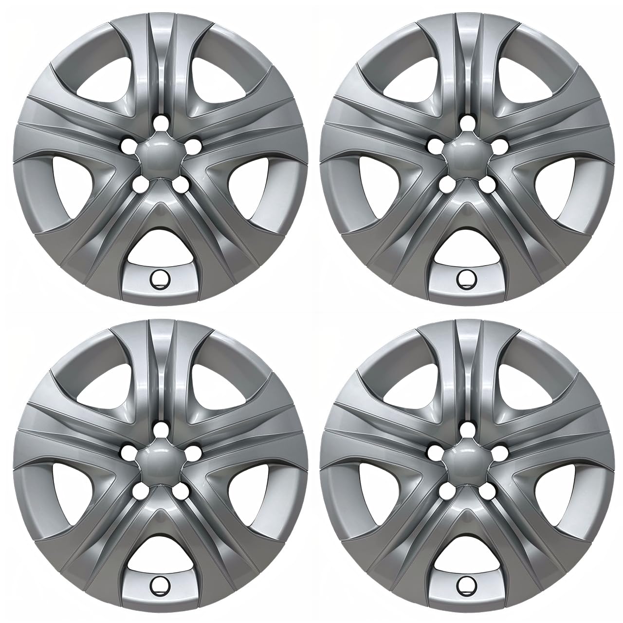 Premium Replica Hubcap Set, Replacement for Toyota Rav4 2013-2015, 17-inch Wheel Covers (4 Pieces)